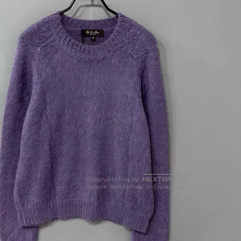Loro Piana Loro Piana Lilac Cashmere and Alpaca Knit Sweater Size XS / US 0-2 / IT 36-38 - 2 Thumbnail