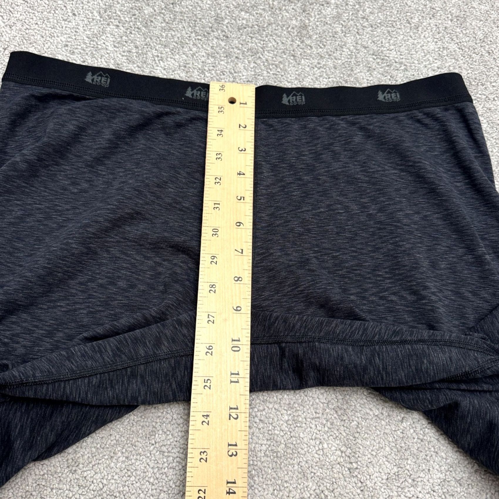 Vintage REI Co-Op Midweight Baselayer Thermal Leggings Womens XL Heathered Black Active Size 40" / US 18 - 7 Thumbnail