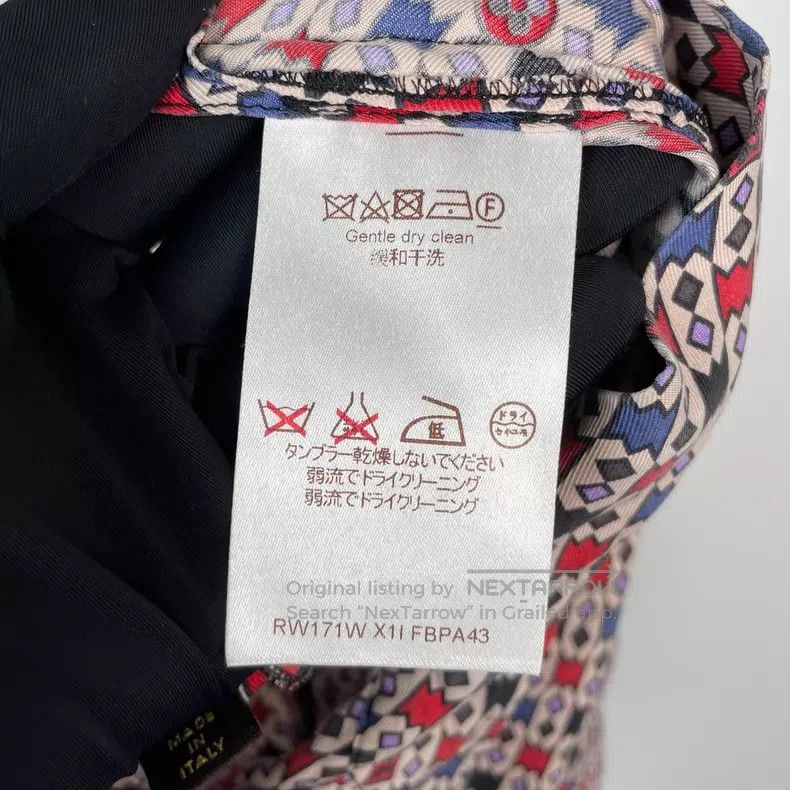 Louis Vuitton Louis Vuitton Colorful geometric pattern color-block silk Size US 38 / EU 54 - 7 Thumbnail
