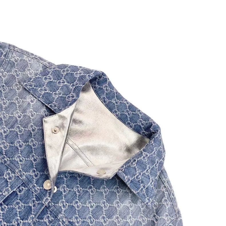 Gucci Gucci Blue old flower double-sided denim jacket Size XS / US 0-2 / IT 36-38 - 3 Thumbnail
