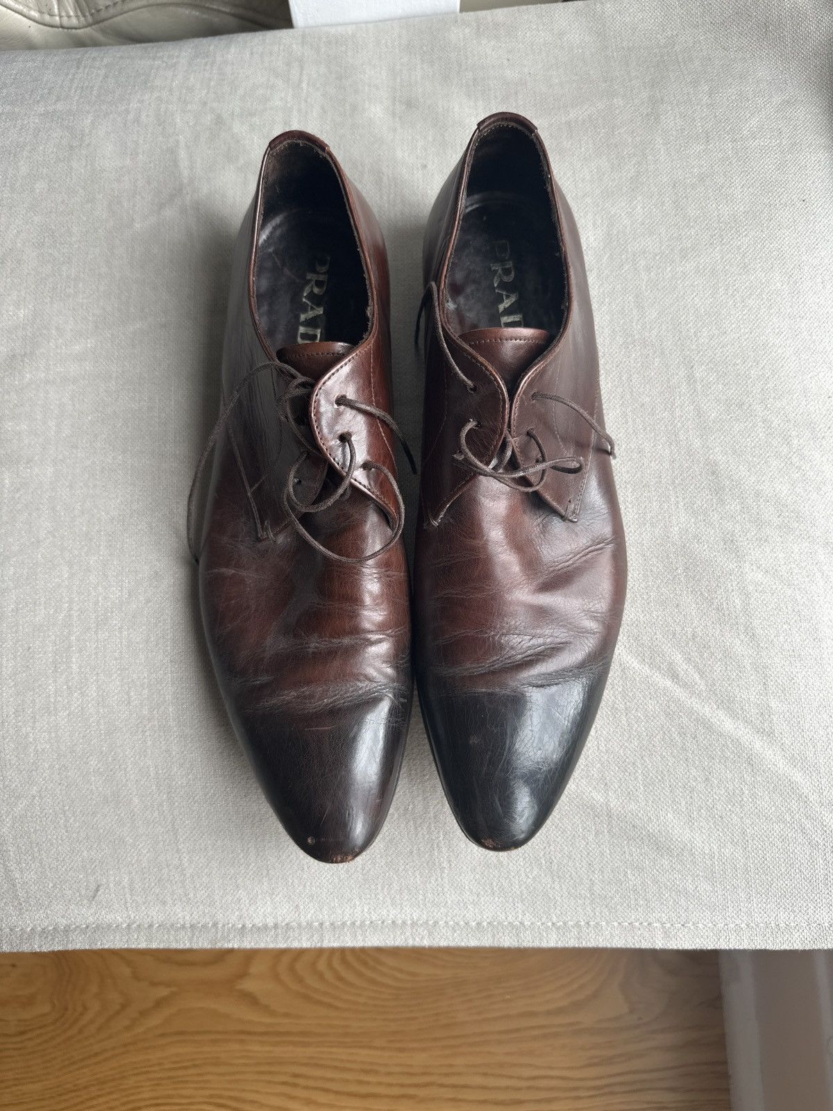 Prada Prada Brown Formal Dress Shoes US 7 Size US 7 / EU 40 - 2 Thumbnail
