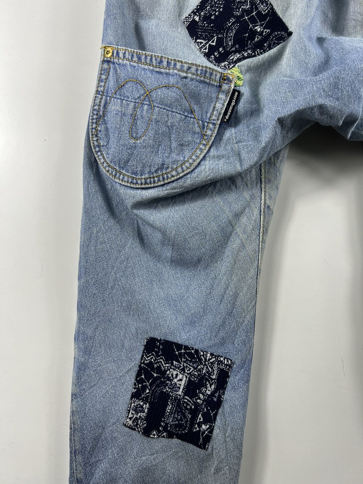Issey Miyake 🔥 Mercibeaucoup MORE PATCHES issey miyake dyed Soft denim Size US 31 - 17 Thumbnail