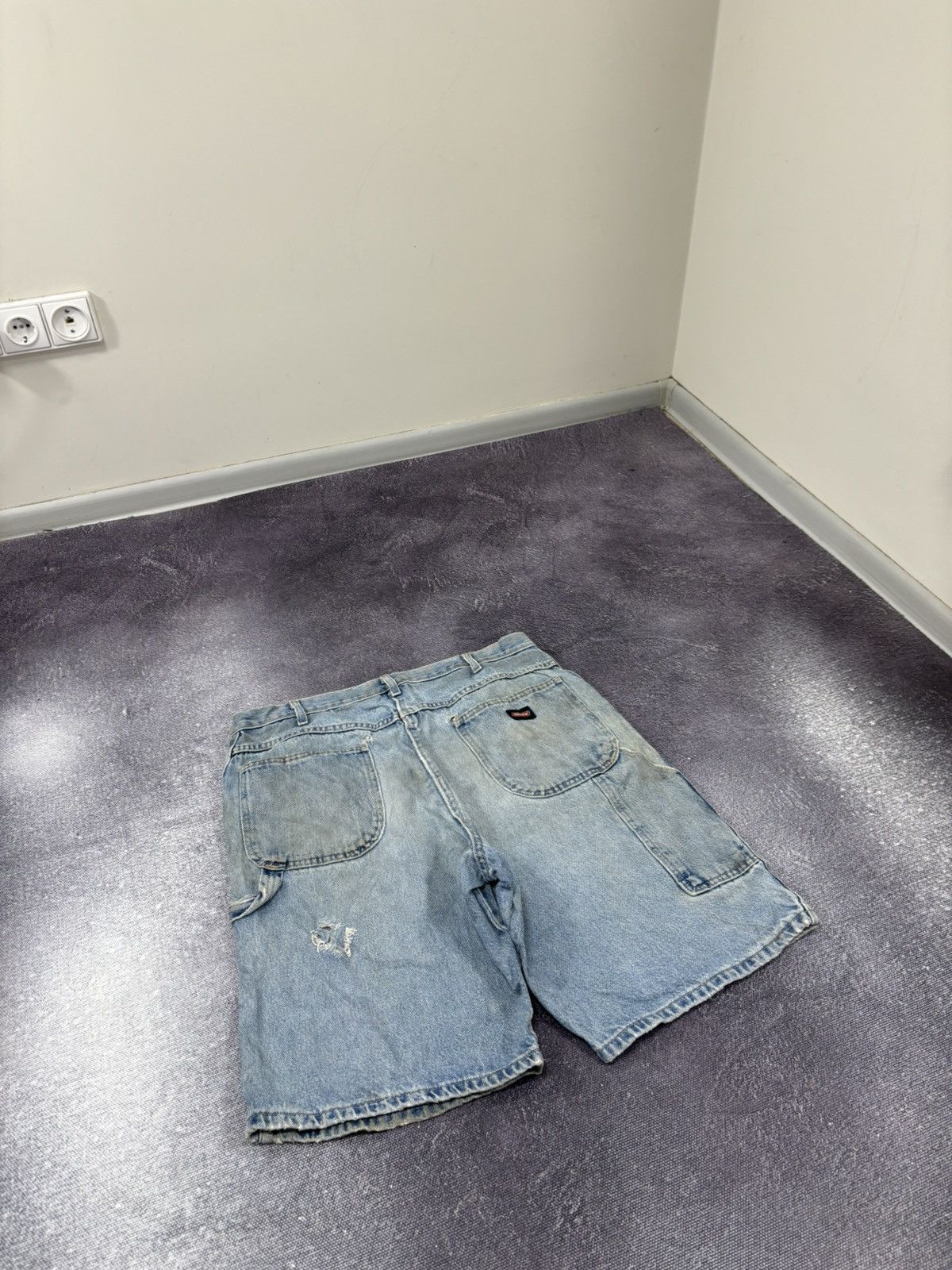 Dickies Vintage Dickies Y2K Distressed Denim Baggy Shorts Jorts Size US 38 / EU 54 - 3 Thumbnail