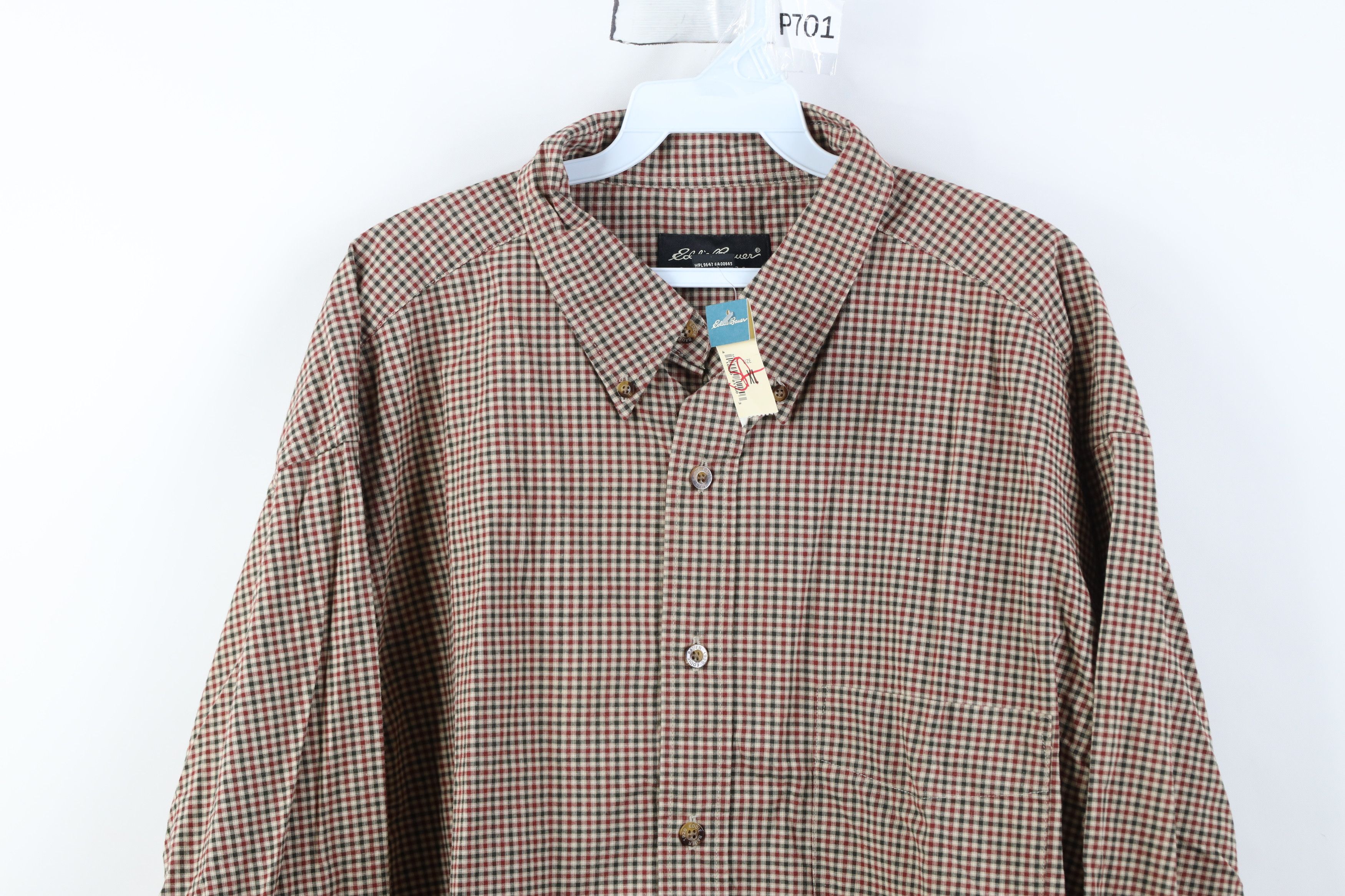 Eddie Bauer Deadstock Vintage 90s Y2K Eddie Bauer Button Down Shirt Size US XL / EU 56 / 4 - 2 Thumbnail