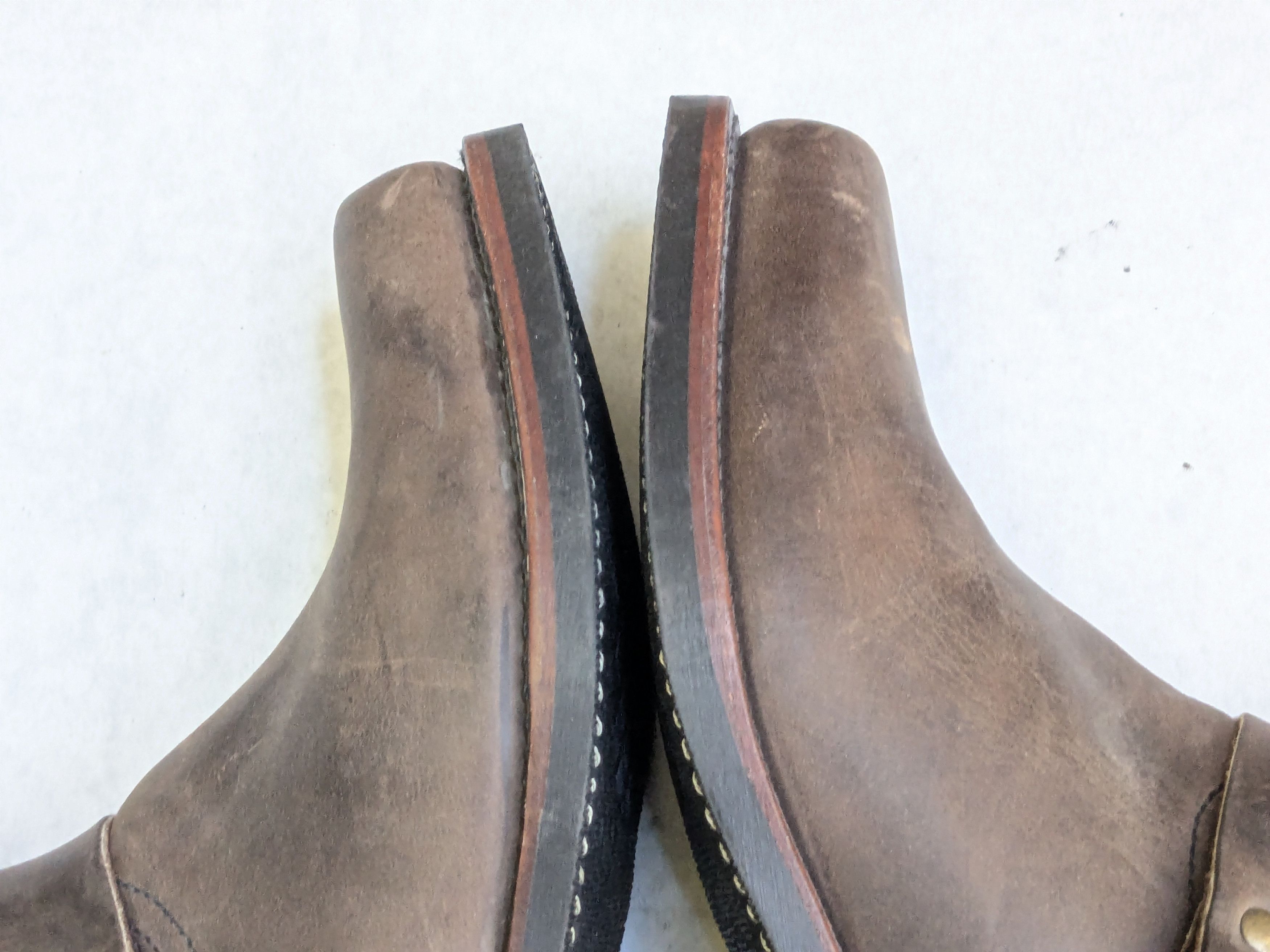 Frye Frye Harness Boots Brown 12 M Leather Buckle Strap Size US 12 / EU 45 - 6 Thumbnail