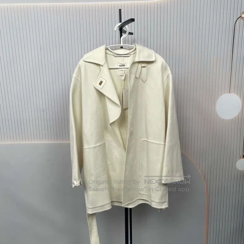 Hermes Hermes Cashmere Overcoat Size XXS / US 00 / IT 34 - 1 Thumbnail