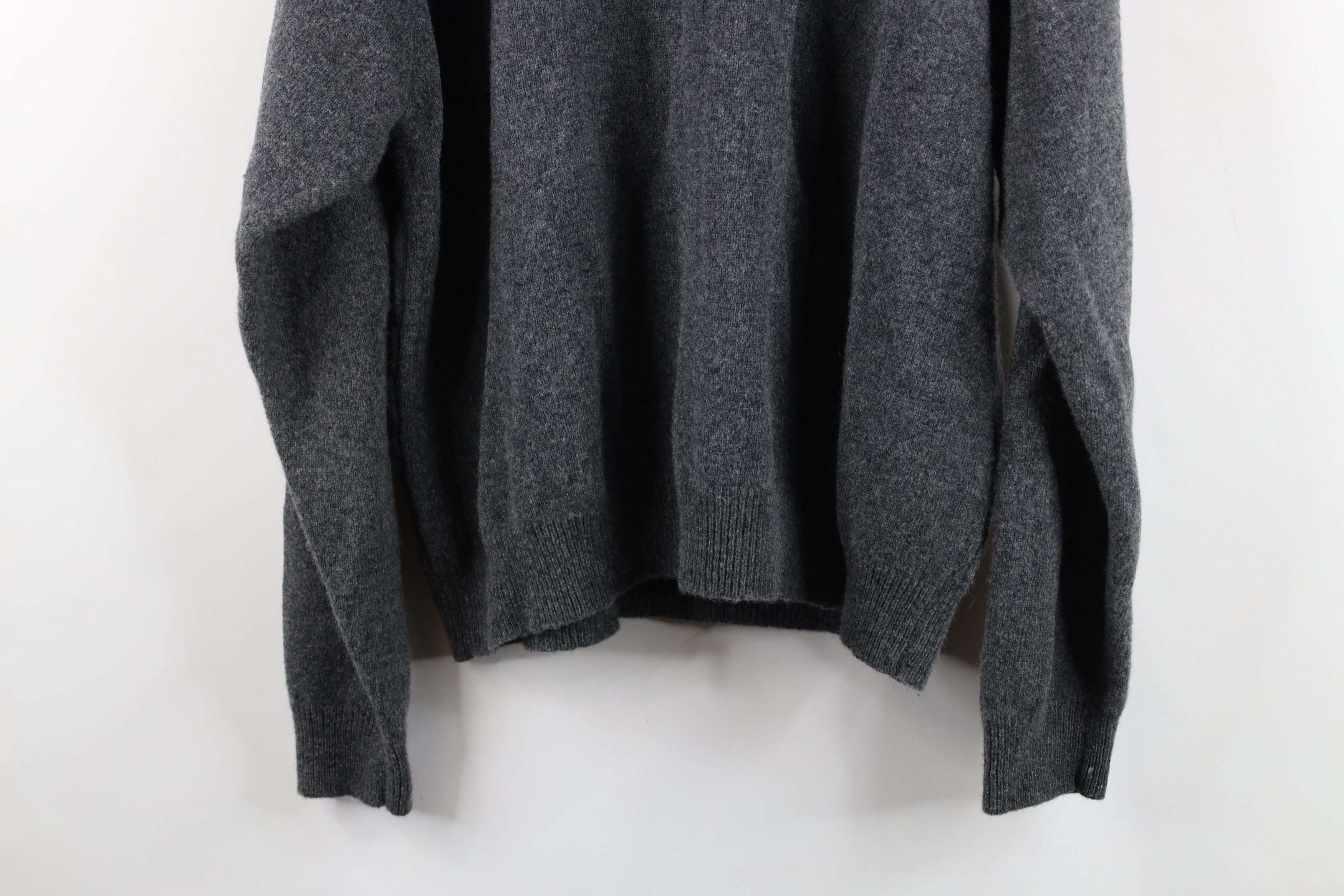 Vintage Vintage 90s Streetwear Wool Chunky Cable Knit Sweater Gray Size US XXL / EU 58 / 5 - 12 Thumbnail