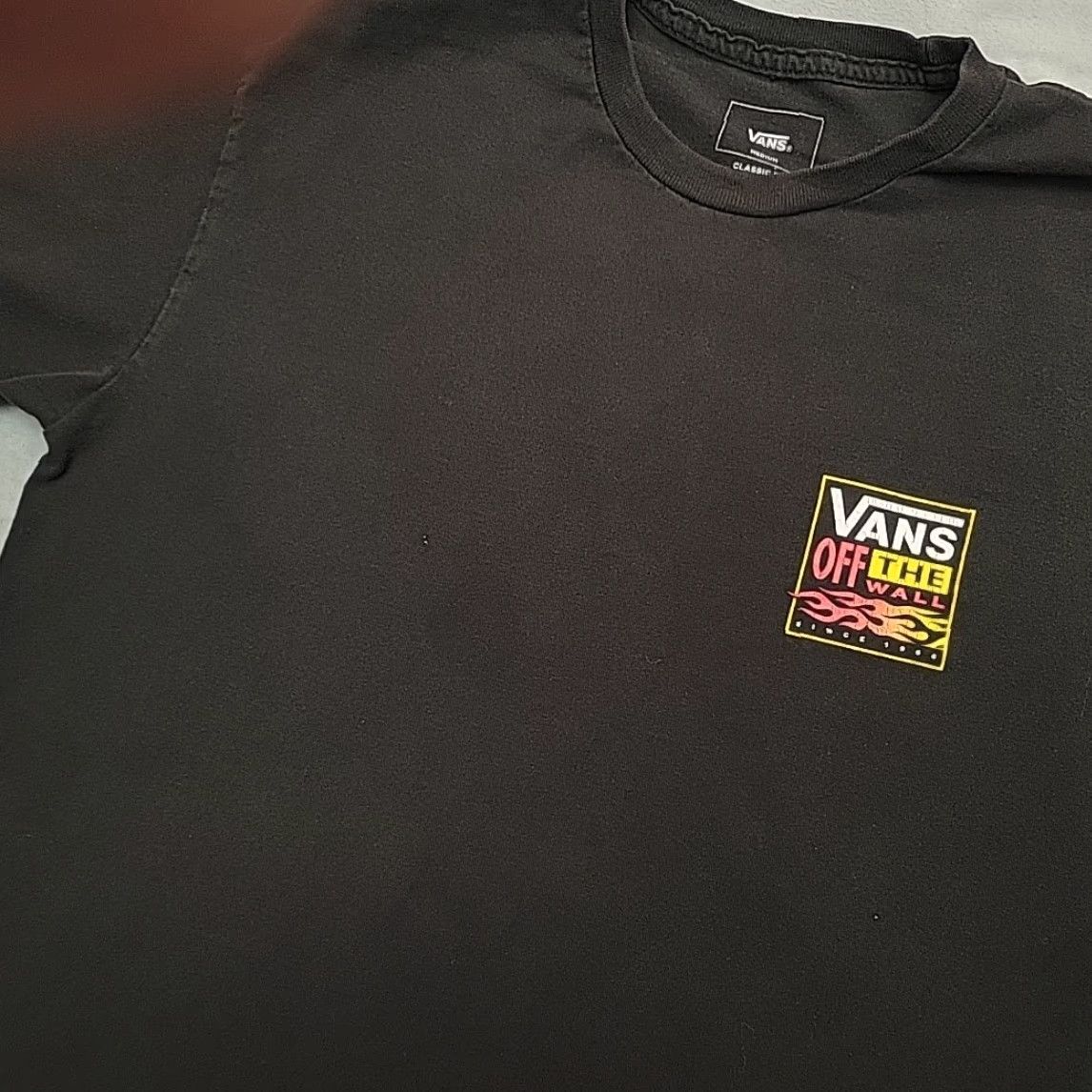 Vans Vans Shirt Mens M Black Flame Graphic Skate Surf Street tee 90s Mens Size US M / EU 48-50 / 2 - 3 Thumbnail