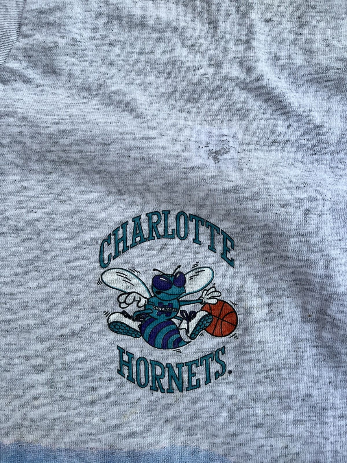 NBA × Salem Sportswear × Vintage Super Rare 90s Charlotte Hornets tee Size US XL / EU 56 / 4 - 6 Thumbnail