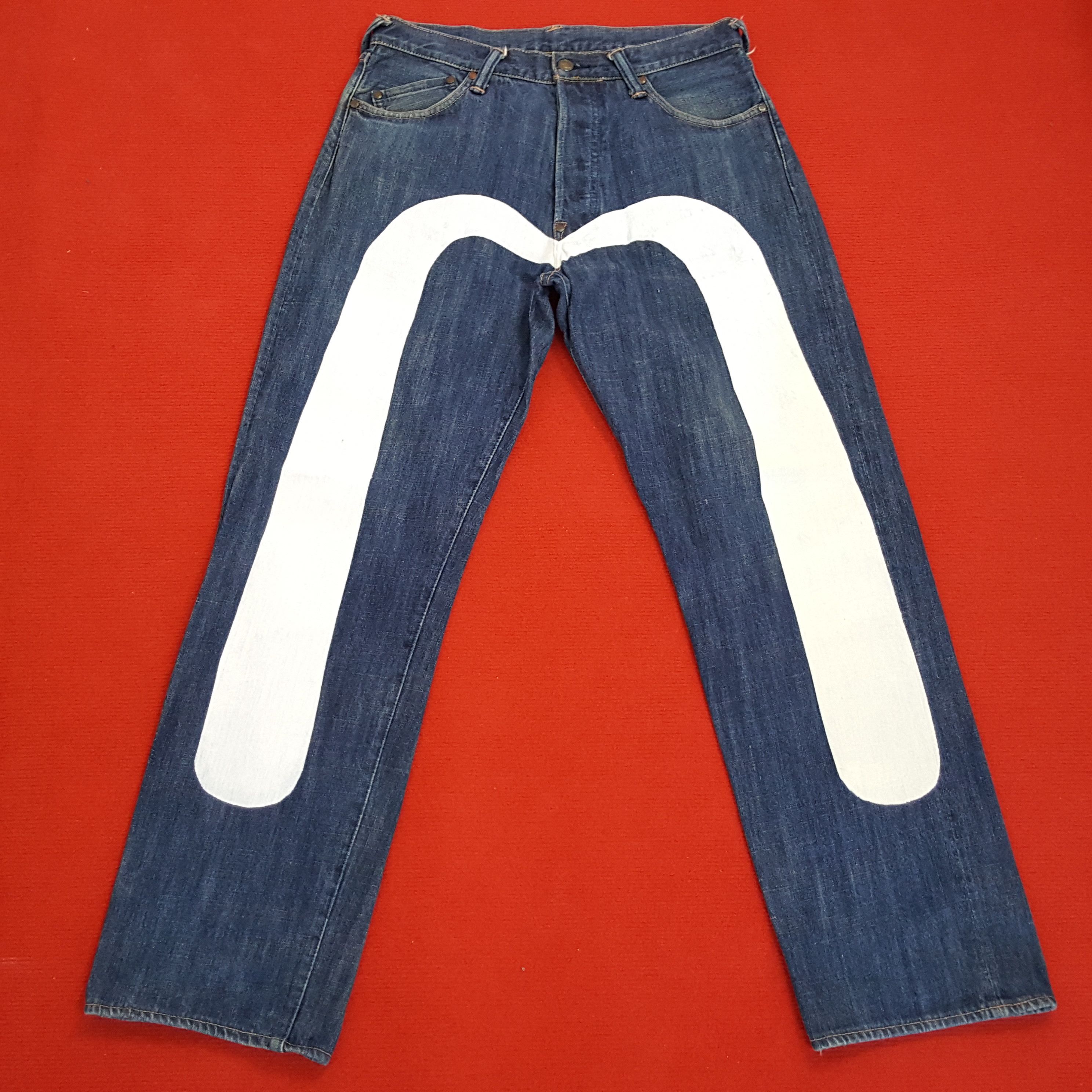 Japanese Brand × Vintage Evisu Yamane Japanese Brand Custom Daicock Style Jeans Size US 31 - 1 Thumbnail