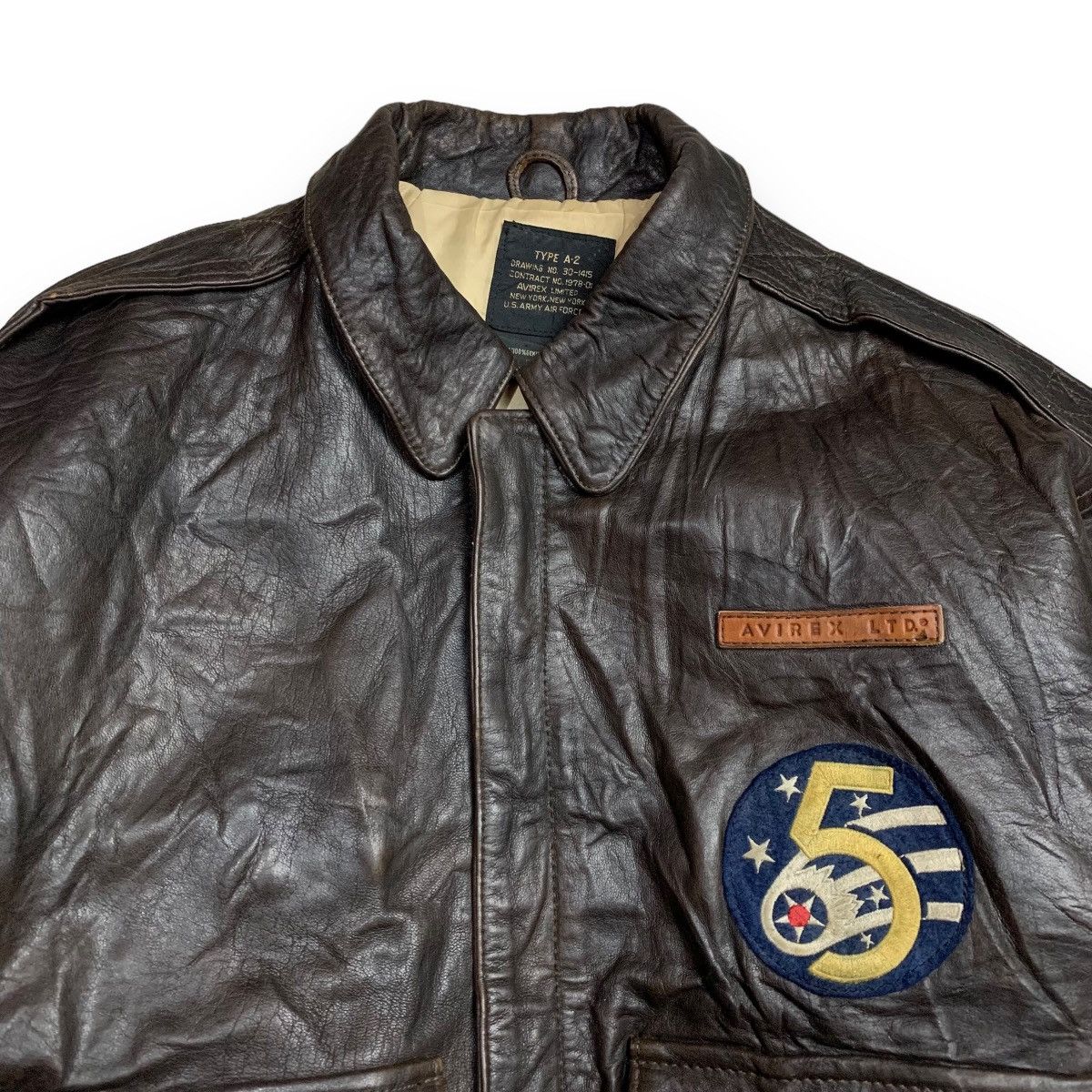 Avirex × Vintage Vintage 80s avirex A-2 leather flight jacket Size US M / EU 48-50 / 2 - 3 Thumbnail