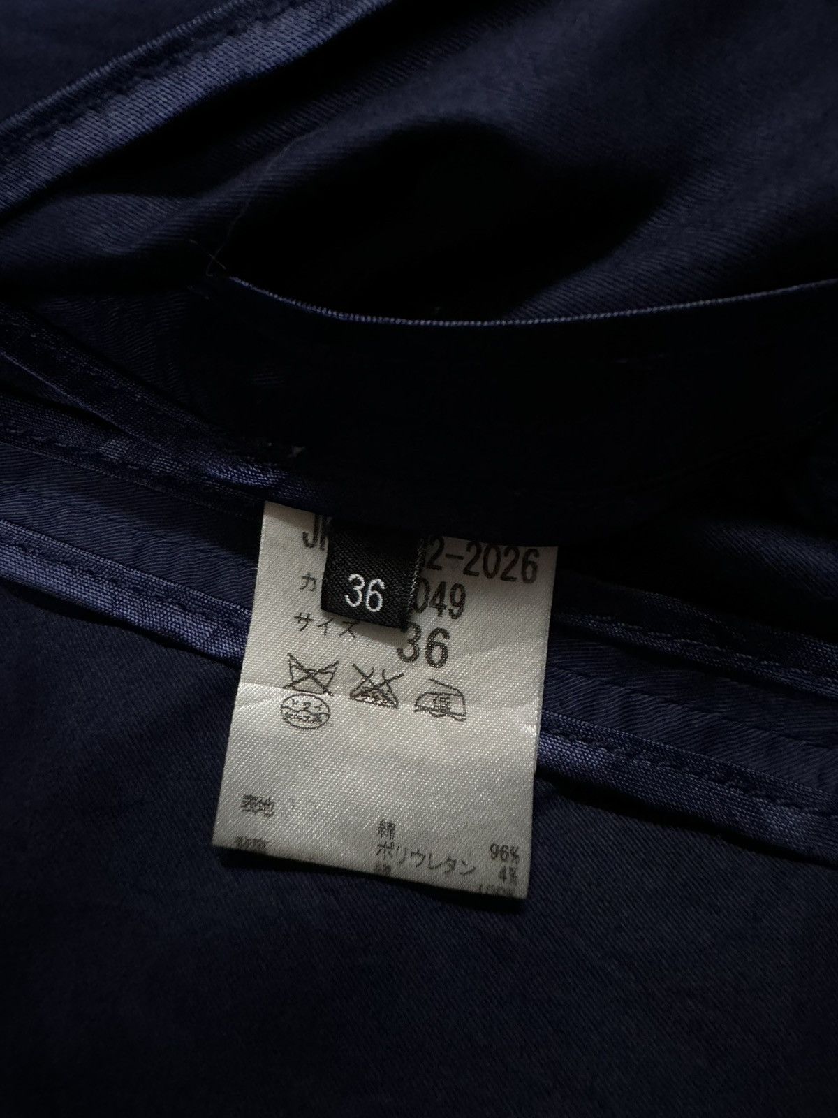 Alexander McQueen Alexander Mcqueen Navy Blue Blazer Jacket Size 36 Size 36S - 21 Thumbnail