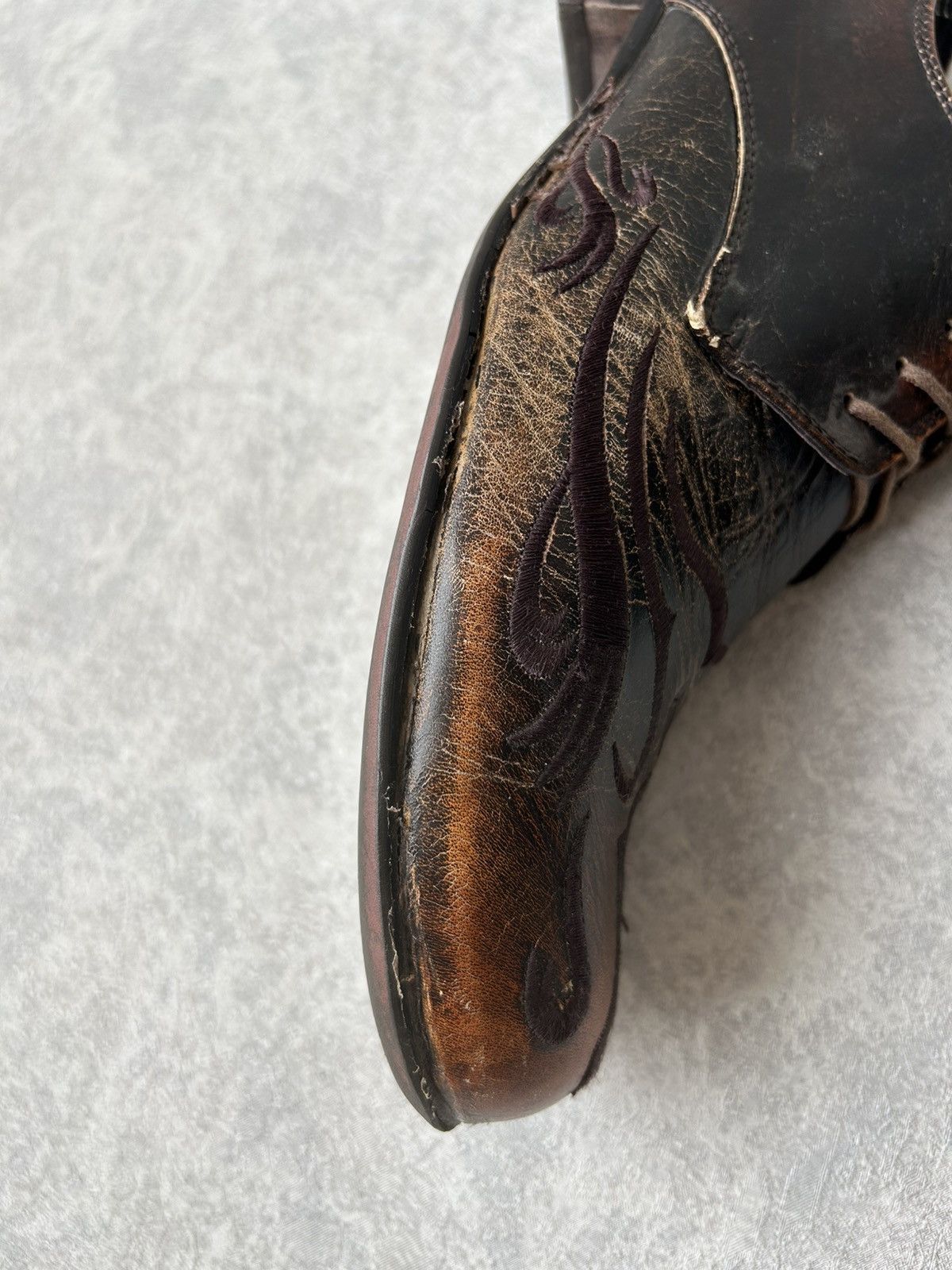 10 Corso Como Corso Como Y2K Western Flame Leather Derby Loafers Size US 8.5 / EU 41-42 - 9 Thumbnail