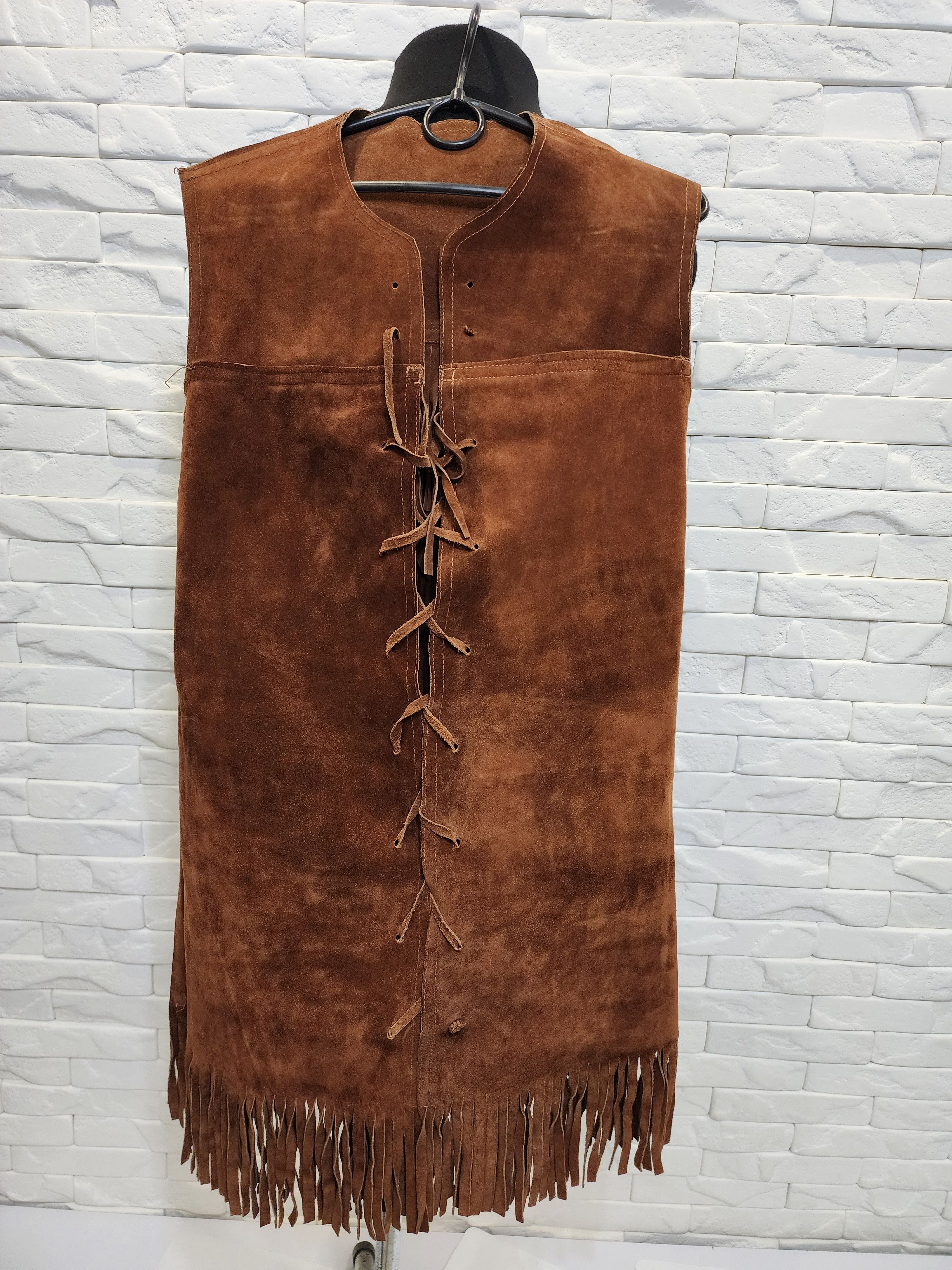 Genuine Leather × Uniqlo Women's vest made of genuine suede. Size L / US 10 / IT 46 - 7 Thumbnail