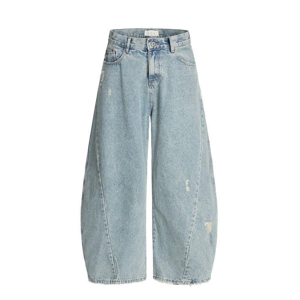 Japanese Brand × Vintage Men's loose pocket ripped casual scimitar jeans Size US 32 / EU 48 - 1 Thumbnail