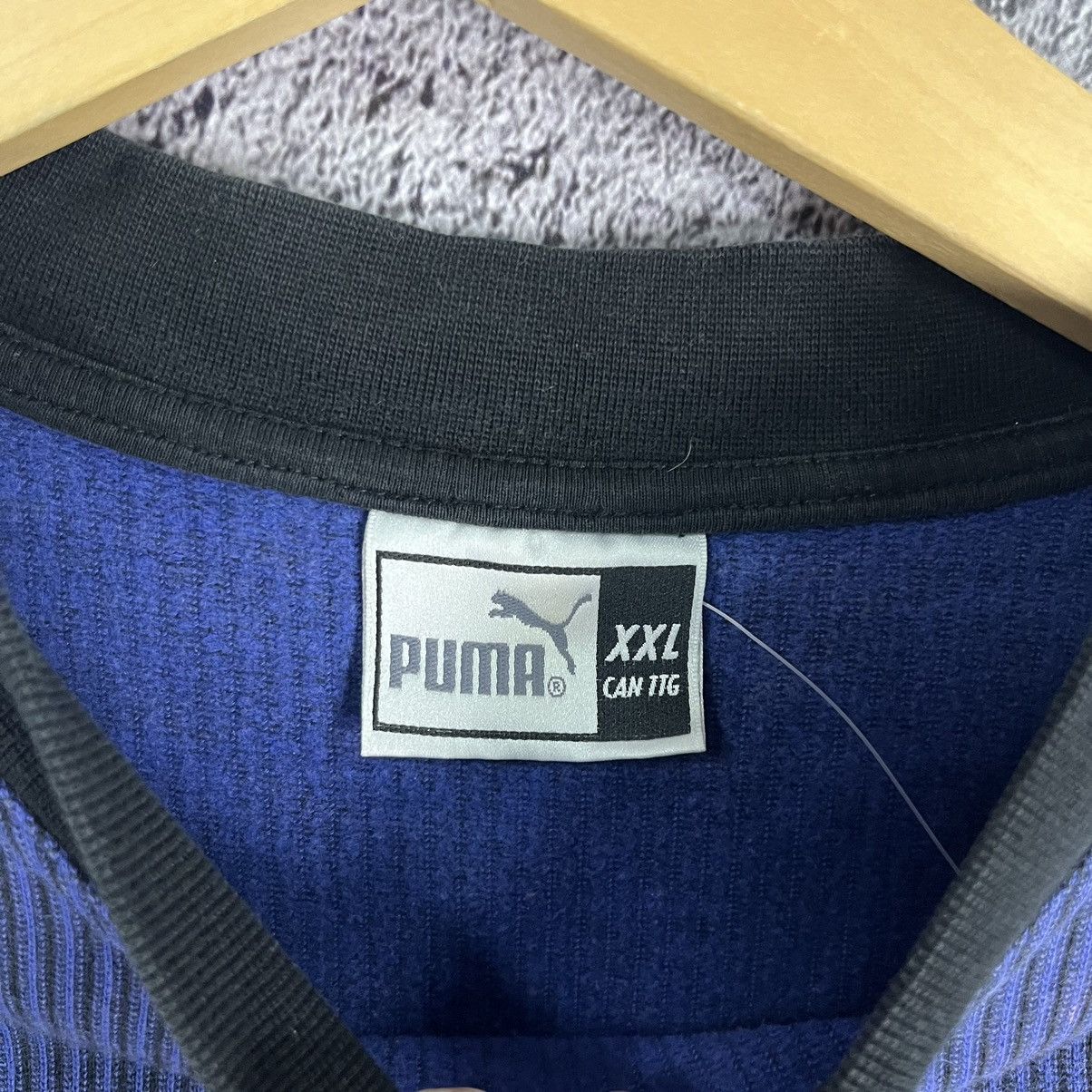 Puma VINTAGE 🪼 PUMA faded boxy fit stripped crewneck sweatshirt Size US XXL / EU 58 / 5 - 8 Thumbnail