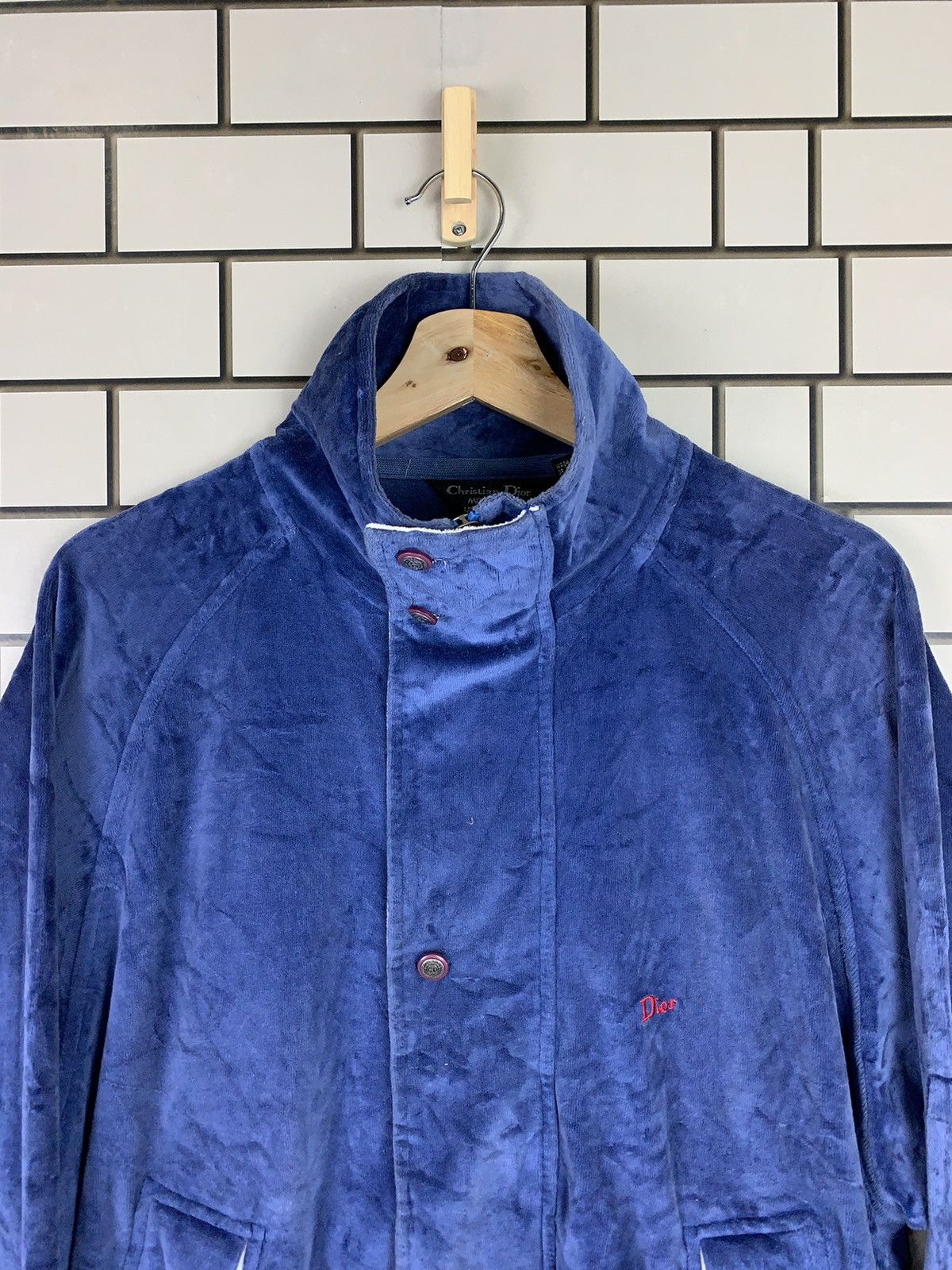 Christian Dior Monsieur Vintage Christian Dior Blue Velvet Jacket Size US L / EU 52-54 / 3 - 6 Thumbnail
