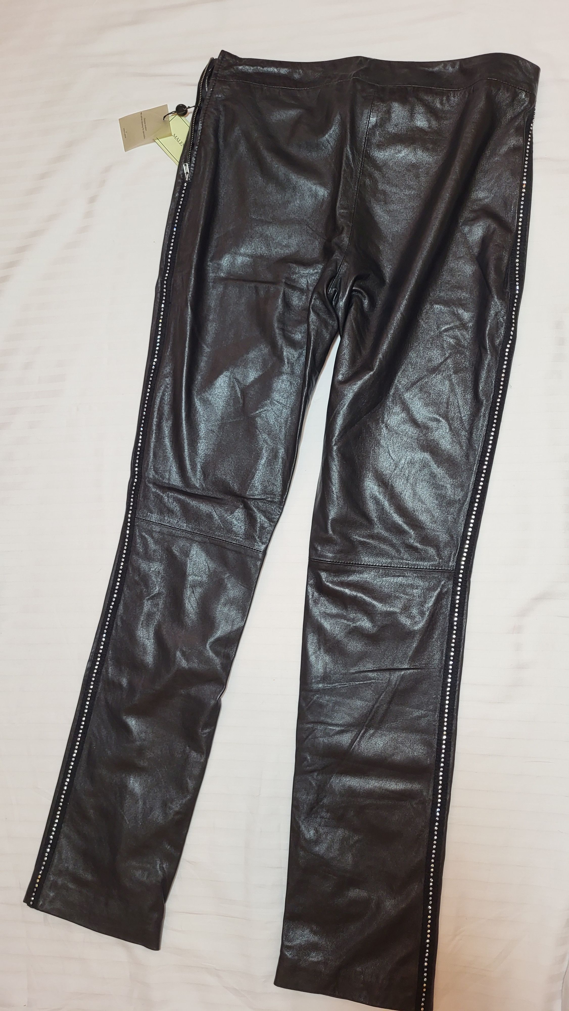 By Malene Birger 100% lamb leather pants BY Malene Birger q29950019 Zula r.42 Size 32" / US 10 / IT 46 - 4 Thumbnail