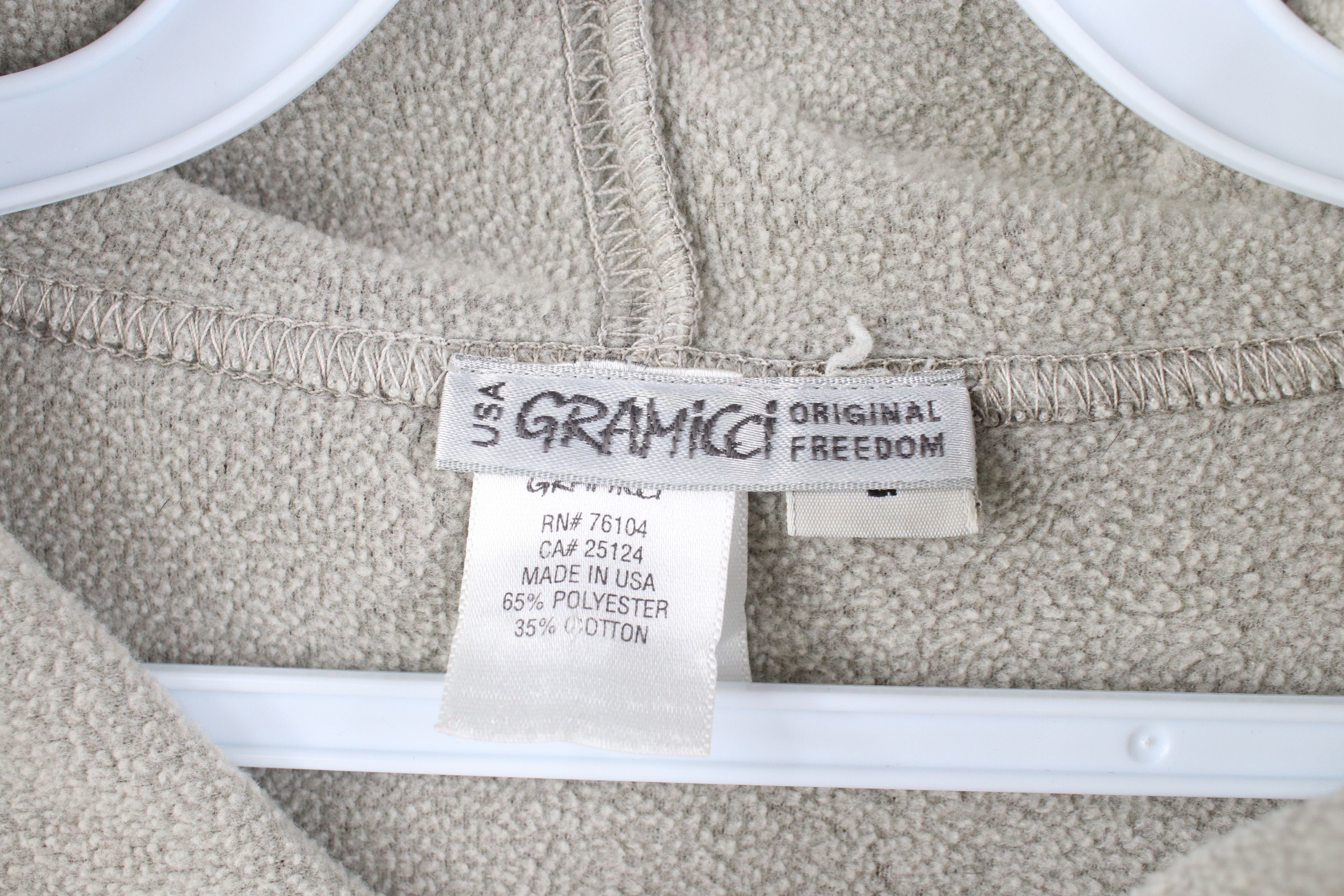 Gramicci Vintage 90s Gramicci Original Freedom Fleece Hoodie Gray USA Size L / US 10 / IT 46 - 5 Thumbnail