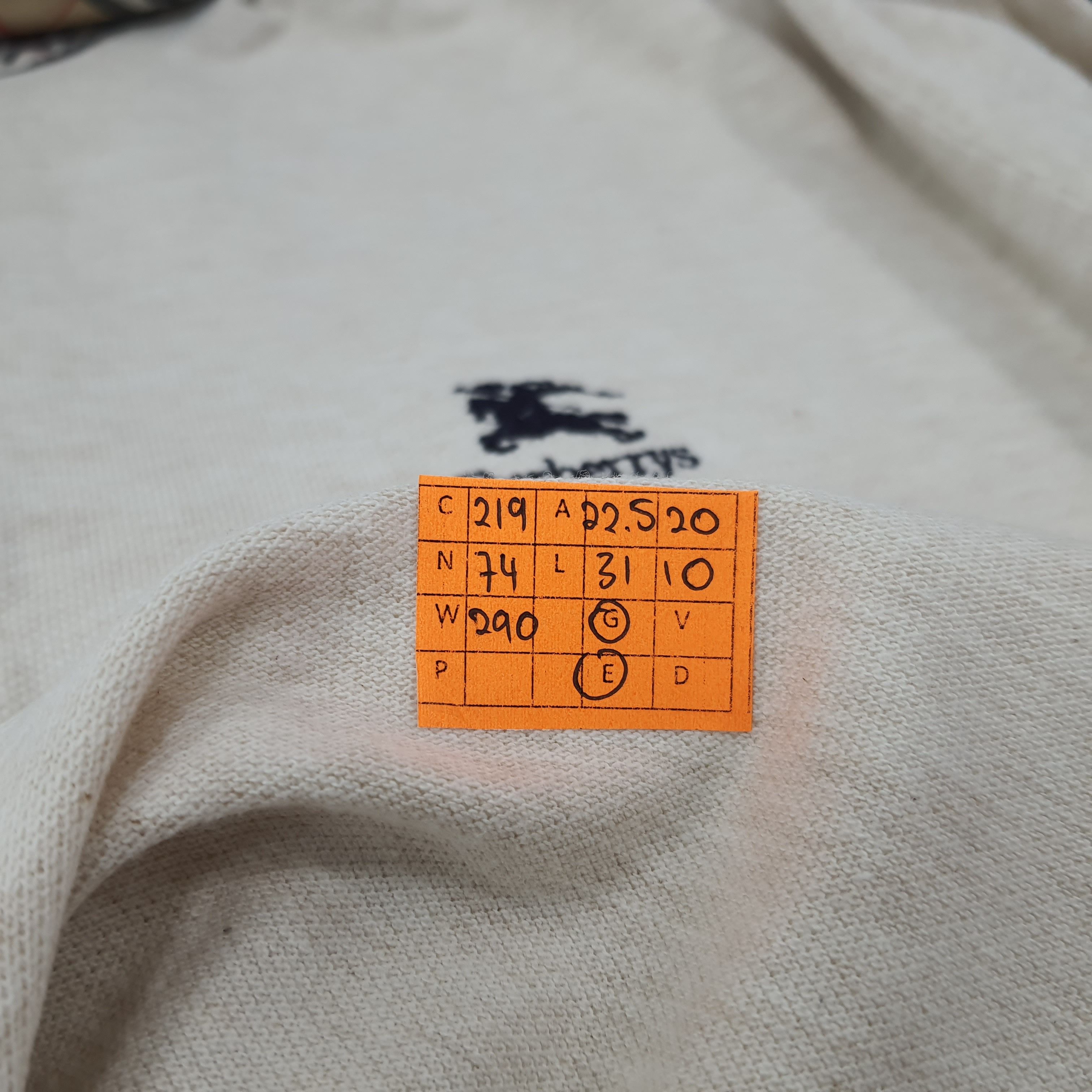 Burberry × Vintage Vintage Burberrys Nova Check Designer Polo Shirt C219N74 Size US L / EU 52-54 / 3 - 7 Thumbnail