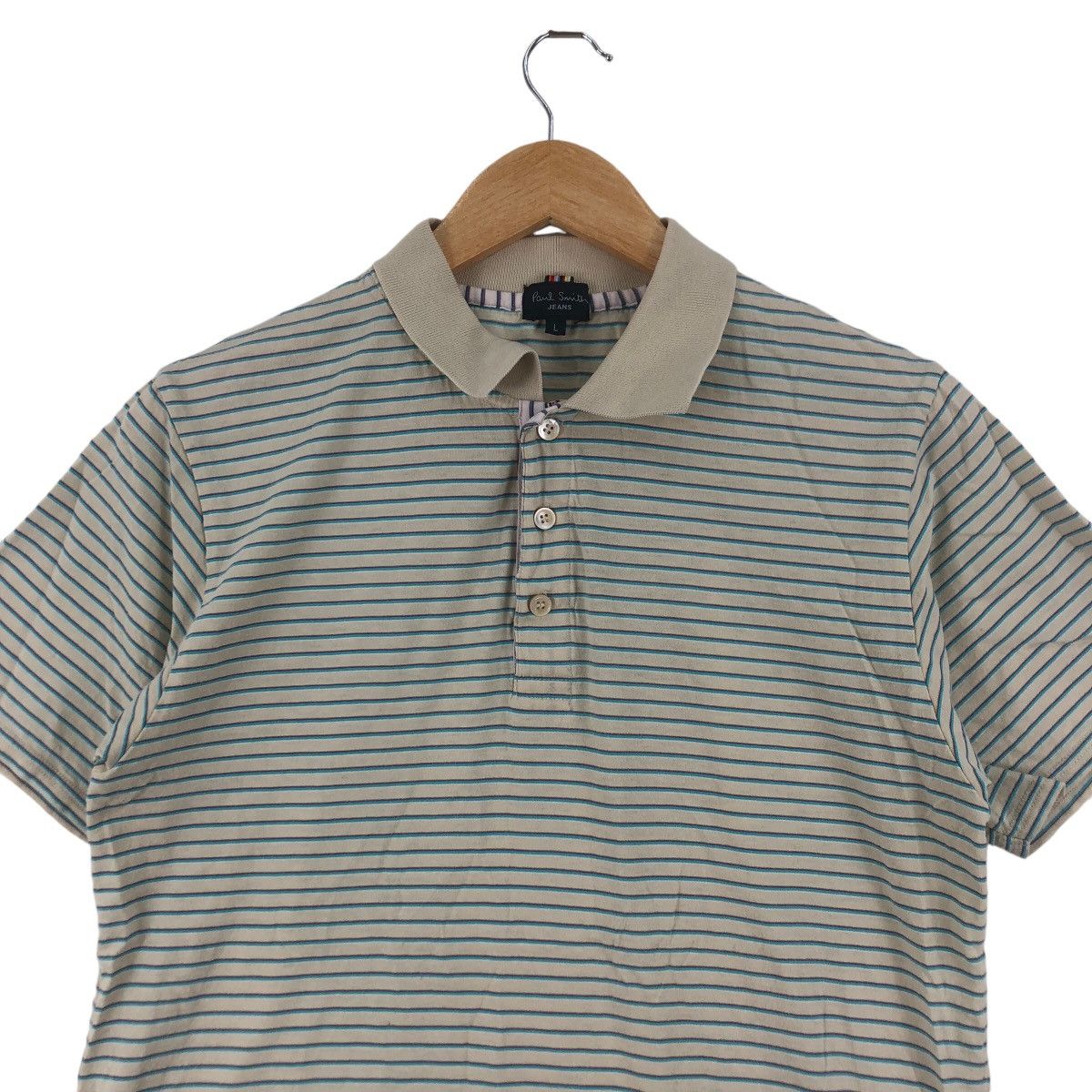 Paul Smith Vintage PAUL SMITH JEANS Collection Striped Polo Tee Shirt Size US L / EU 52-54 / 3 - 2 Thumbnail