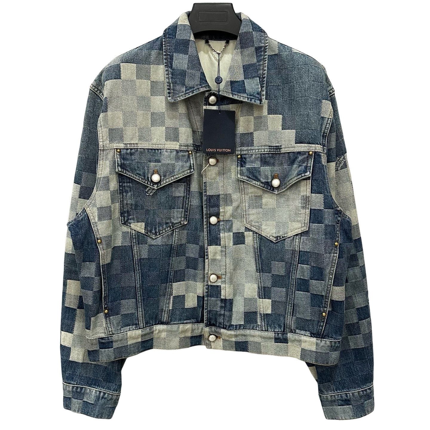 Louis Vuitton Louis Vuitton Damier Pop Denim Jacket Size 52 Size US L / EU 52-54 / 3 - 1 Thumbnail