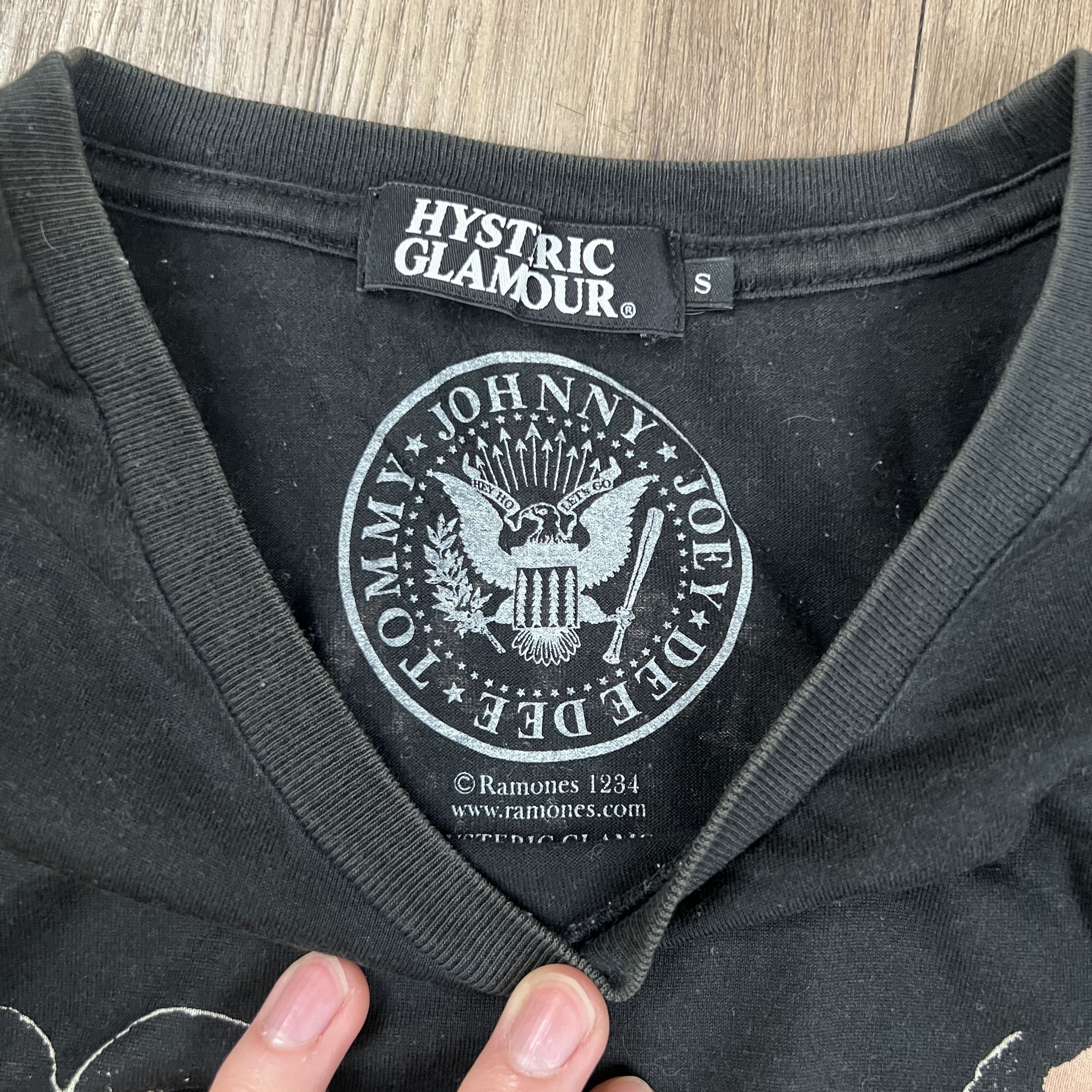 Hysteric Glamour Hysteric Glamour Ramones Black Tee Size US S / EU 44-46 / 1 - 3 Thumbnail