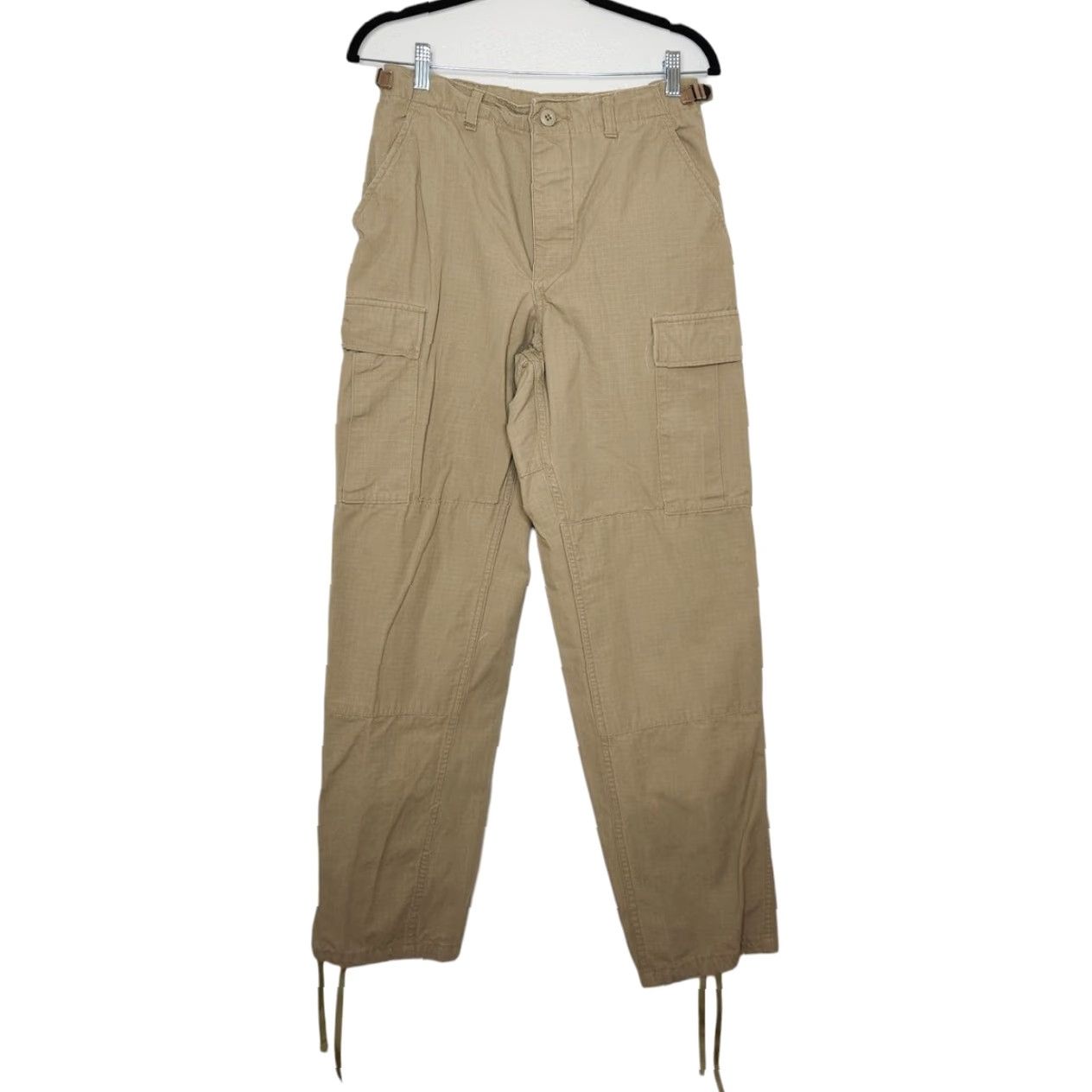 Vintage VINTAGE Army Cargo Pants Bottoms Men Small Regular Tan Khaki 90s Y2K Grunge Cargo Pants Mens Small Regular Tan Khaki Size US 29 - 2 Thumbnail