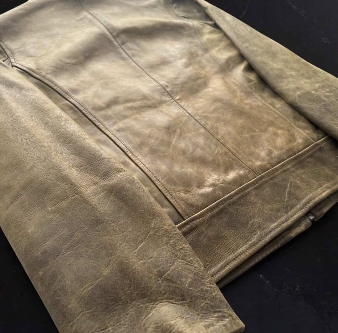 Maison Margiela SS2010 Maison Margiela Buffalo Leather Jacket Size US S / EU 44-46 / 1 - 8 Thumbnail