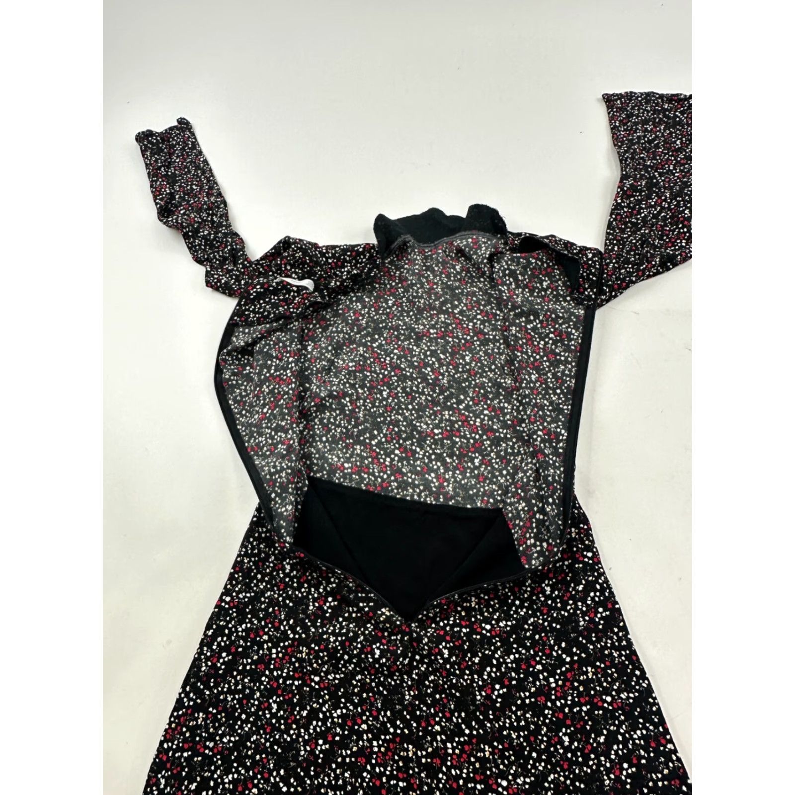 Mango Mango Dress Women 2 Multicolor Floral Lined Long Sleeve High Neck Back Zip Sheath Womens Size XS / US 0-2 / IT 36-38 - 2 Thumbnail