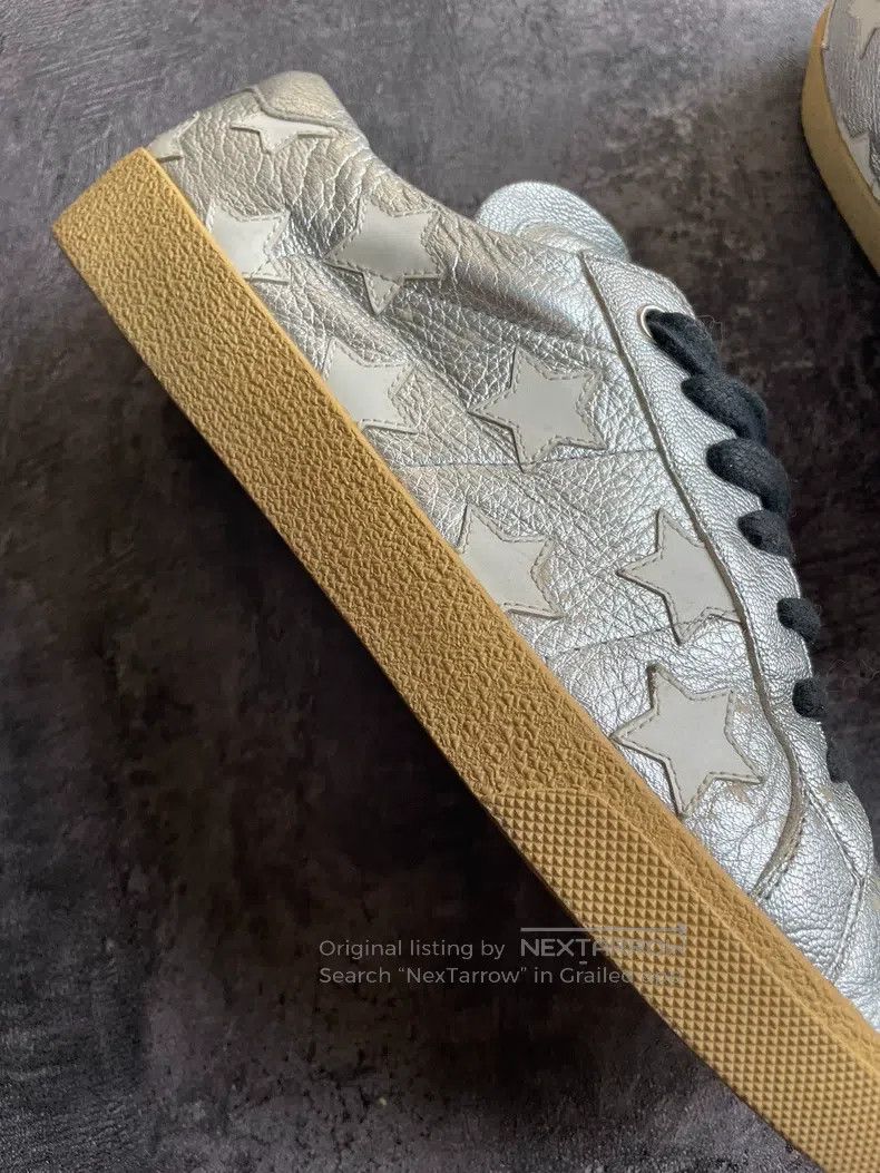 Saint Laurent Paris Saint Laurent Paris Silver Star Canvas Sneakers Size US 9 / EU 42 - 4 Thumbnail