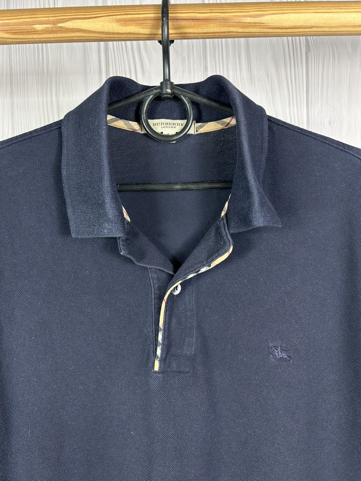 Burberry Burberry London Dark Blue Polo Shirt Size M Size US M / EU 48-50 / 2 - 4 Thumbnail