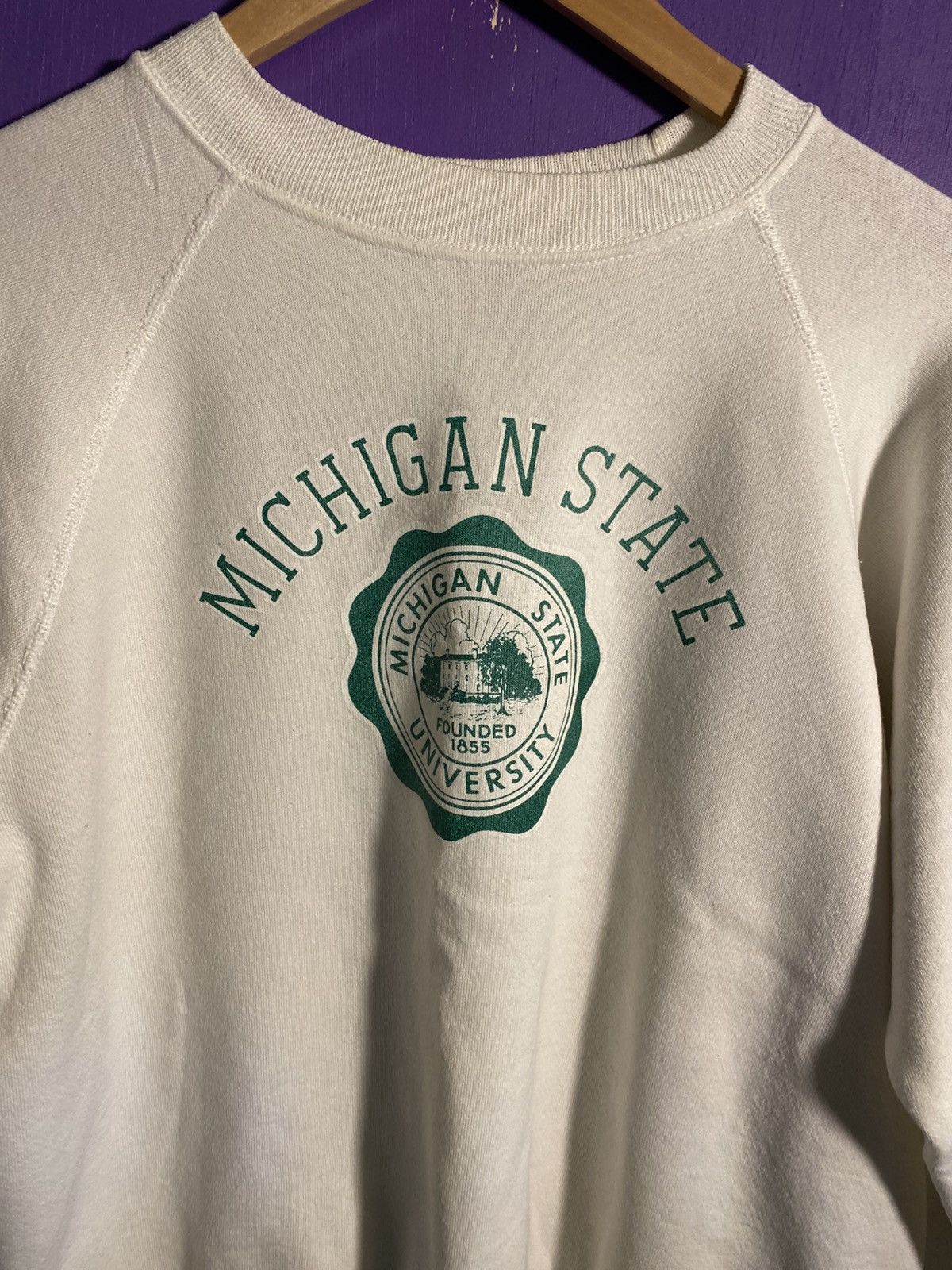 Hanes Vintage 90s Michigan state crest logo crewneck Size US M / EU 48-50 / 2 - 3 Thumbnail