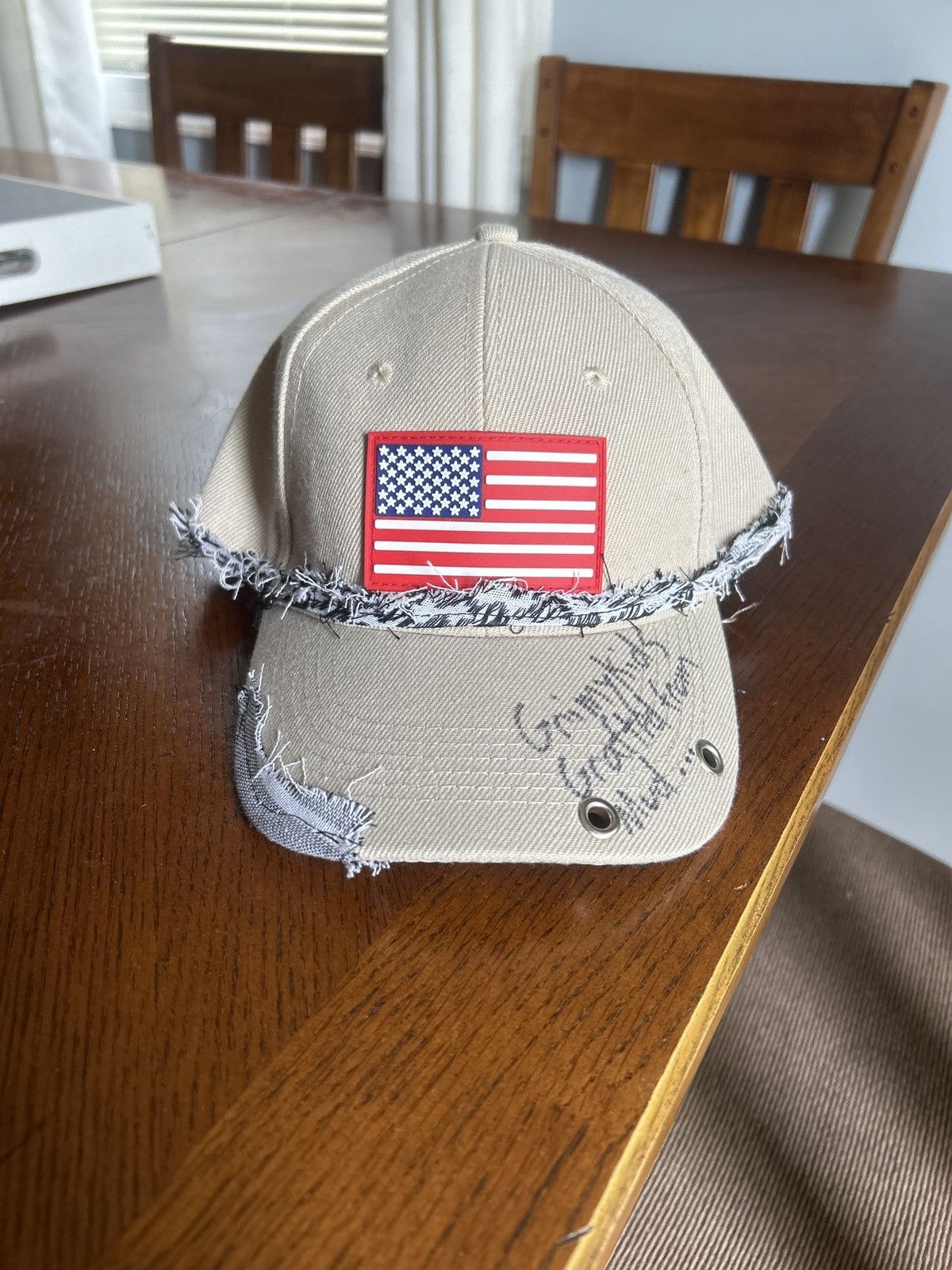Grimykids Grimykids American Flag Custom Hat Size ONE SIZE - 1 Thumbnail
