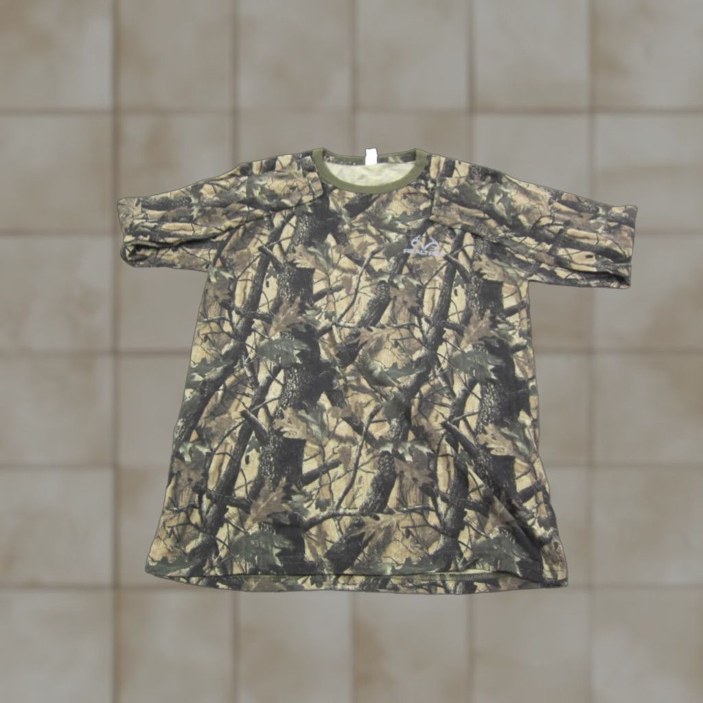 Realtree VINTAGE Realtree Shirt Adult XL Green Camo Mens 90s T-Shirt Short Sleeve Crew Neck 80s College School Size US XL / EU 56 / 4 - 1 Thumbnail