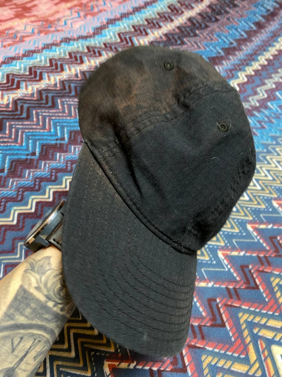 Nike Y2K Vintage Nike Cap Swoosh Streetwear Logo SUNFADED Hat Size ONE SIZE - 6 Thumbnail