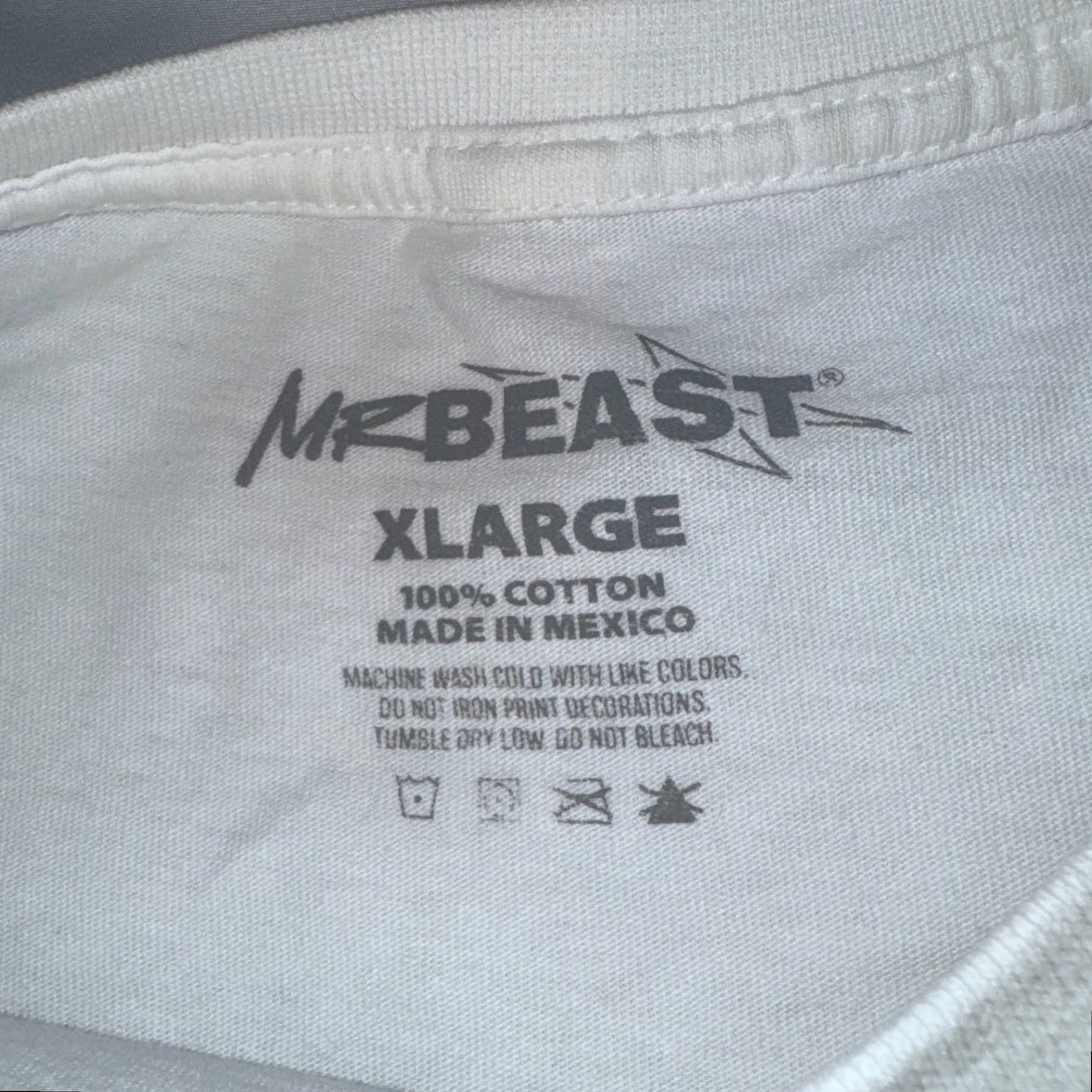 Vintage MR BEAST Limited Edition 100 Million Subscriber Long Sleeve Tee XL White Cotton Crew Neck Men Shirt Size US XL / EU 56 / 4 - 4 Thumbnail