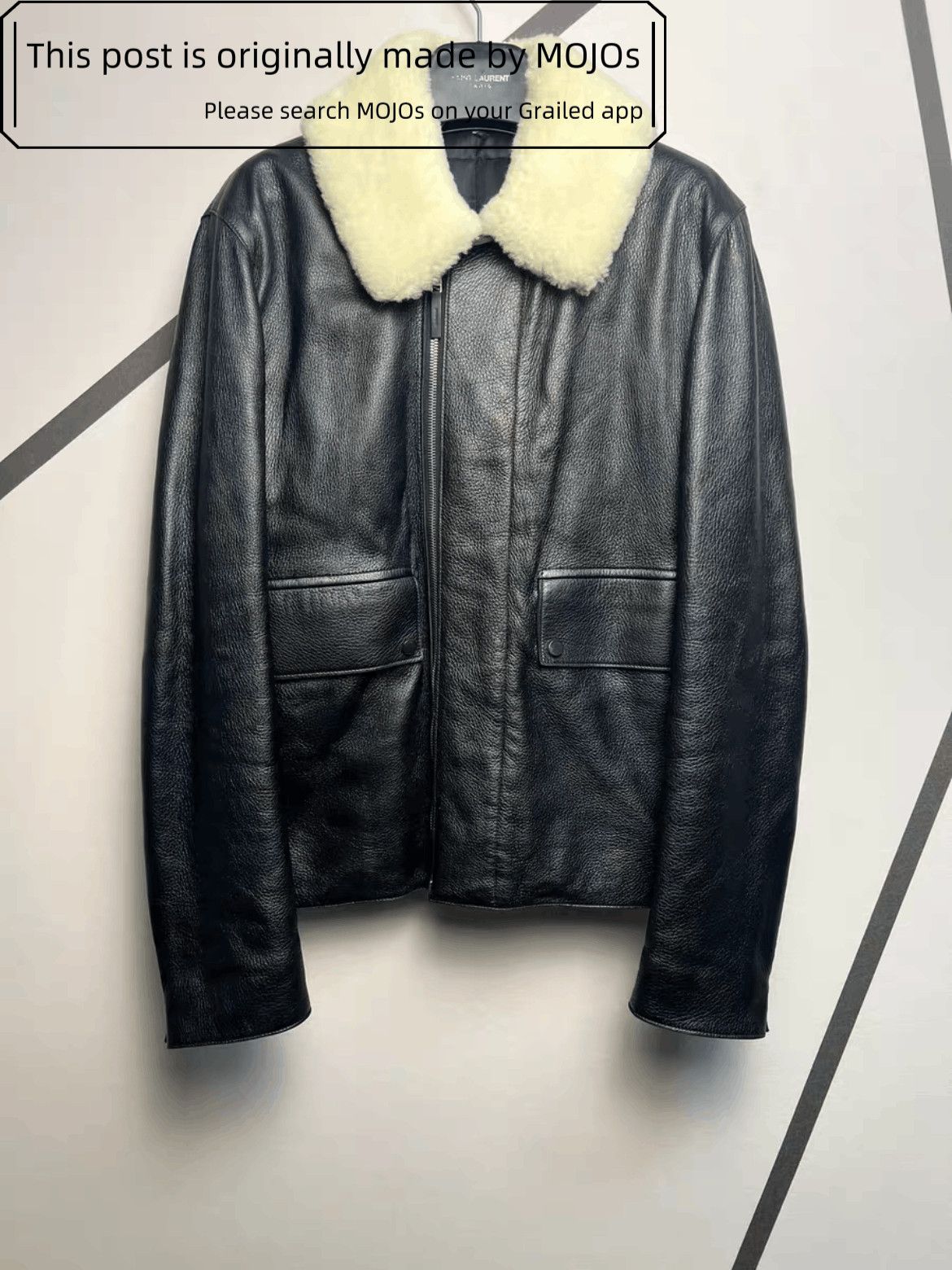 Dior × Hedi Slimane 06AW 'A2' 4 pockets leather jacket sz 44 | Grailed