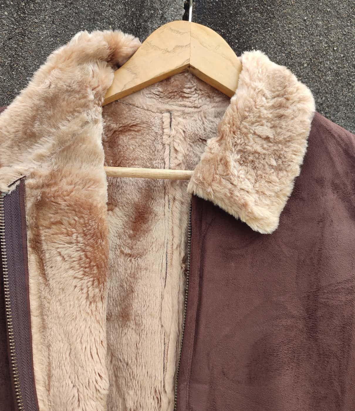 Designer × Japanese Brand Vintage First Bell Faux Shearling Zip Jacket (Japan) Size US M / EU 48-50 / 2 - 2 Thumbnail
