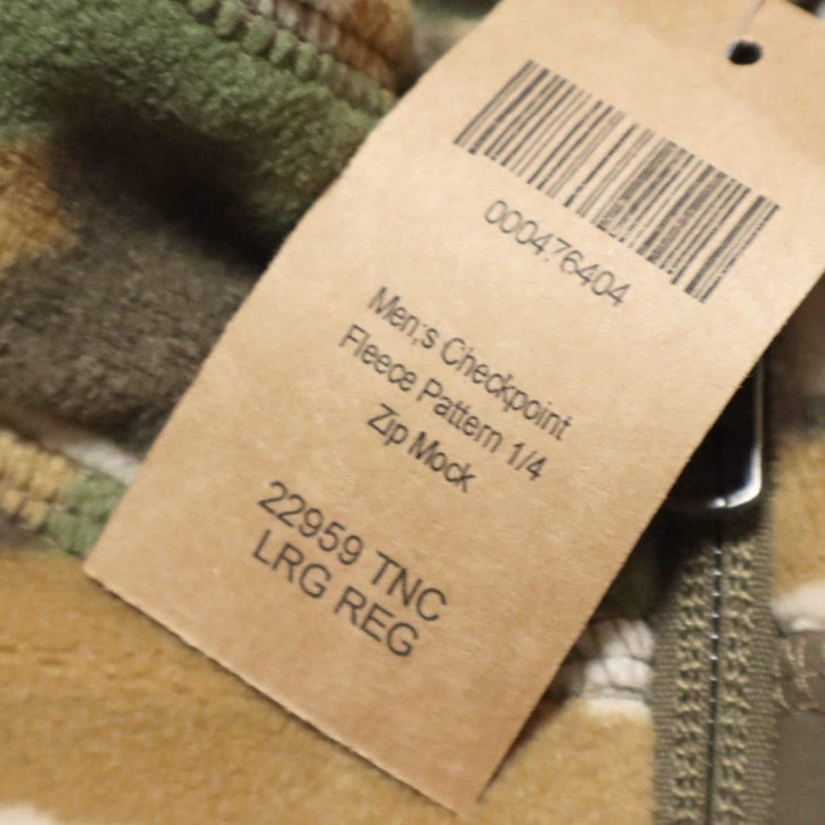 Duluth Trading Company Duluth Trading Checkpoint Fleece 1/4 Zip Camouflage Mock Long Sleeve Sweater Men L Size US L / EU 52-54 / 3 - 5 Thumbnail