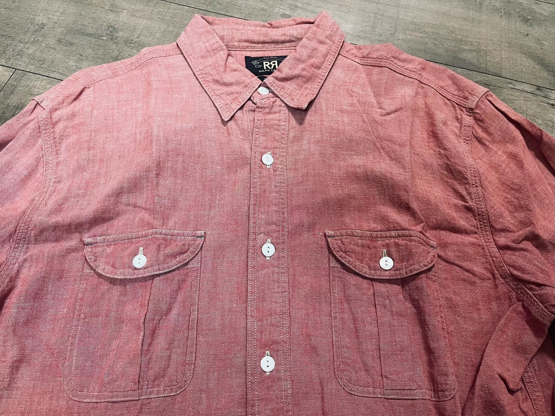 RRL Ralph Lauren RRL Distressed Work Shirt Jacket Size US L / EU 52-54 / 3 - 1 Thumbnail