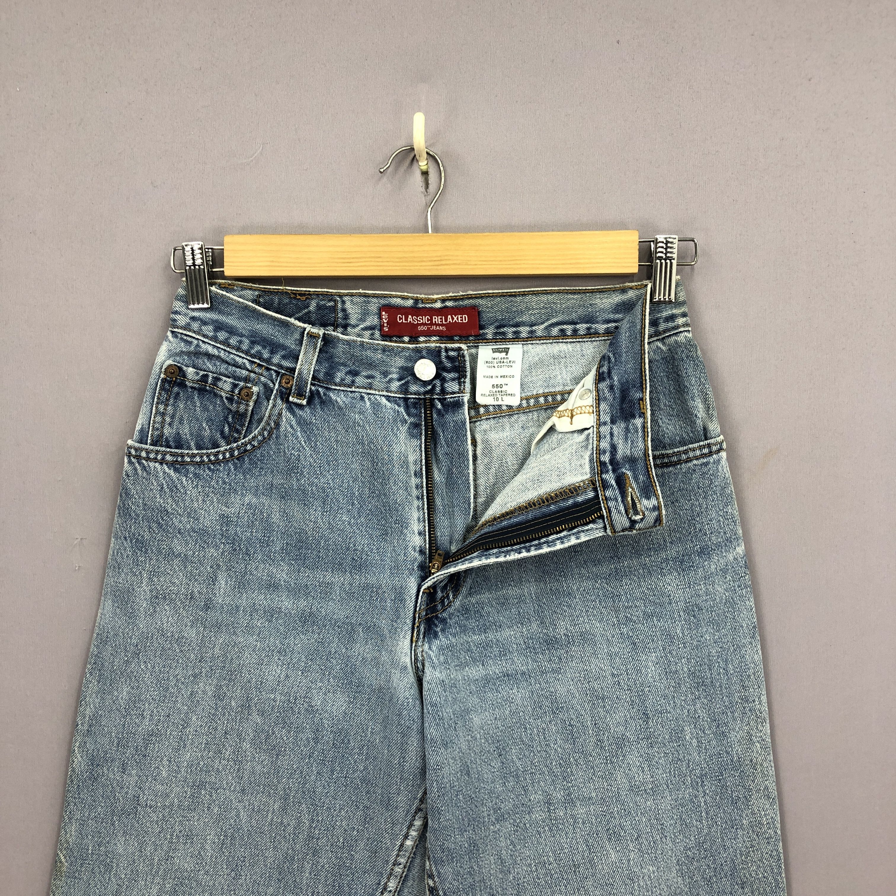 Levi's Vintage Levis 550 Lightwash Jeans Levi's Faded Denim BS47164 Size 28" / US 6 / IT 42 - 5 Thumbnail
