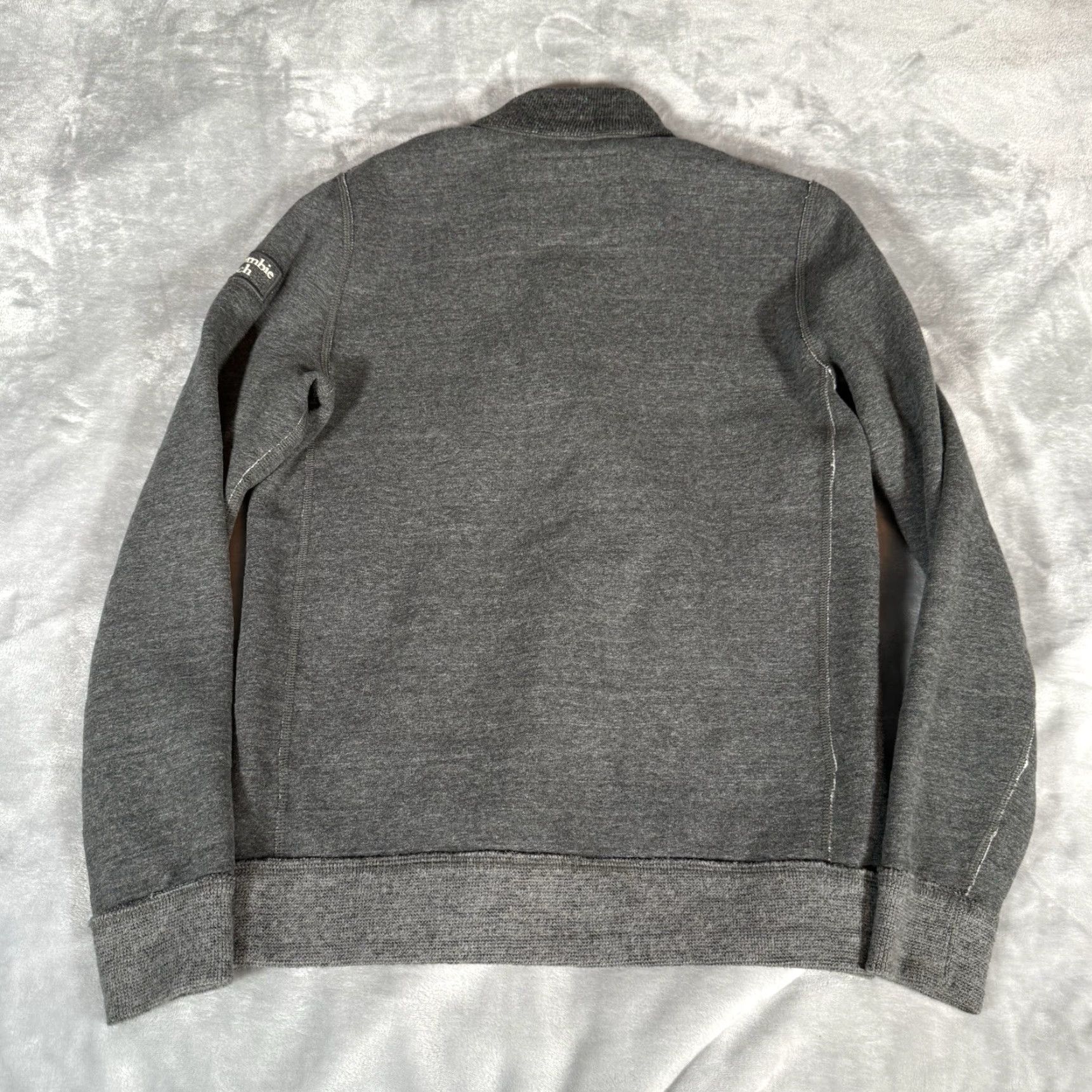 Abercrombie & Fitch VINTAGE Abercrombie & Fitch Sweatshirt Shirt Mens Small Gray Henley Mock Neck Size US S / EU 44-46 / 1 - 6 Thumbnail