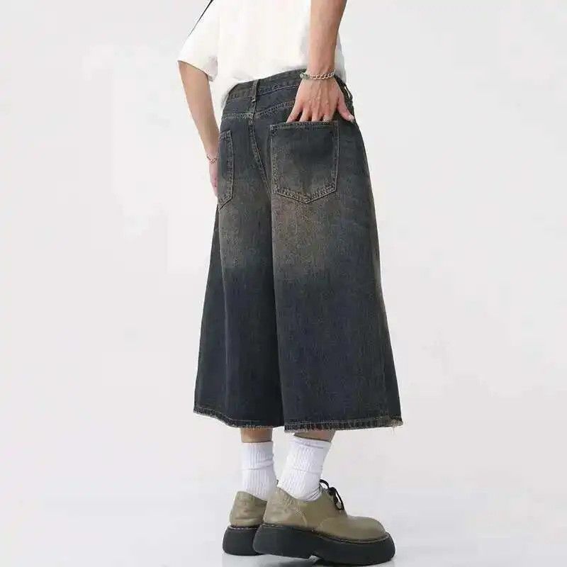 Japanese Brand Wide Leg Baggy Jeans Denim Size US 34 / EU 50 - 4 Thumbnail