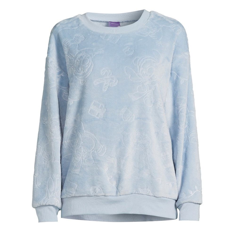 Disney Stitch Juniors' Holiday Plush Sweatshirt XL Pressed Pattern Size XL / US 12-14 / IT 48-50 - 5 Thumbnail