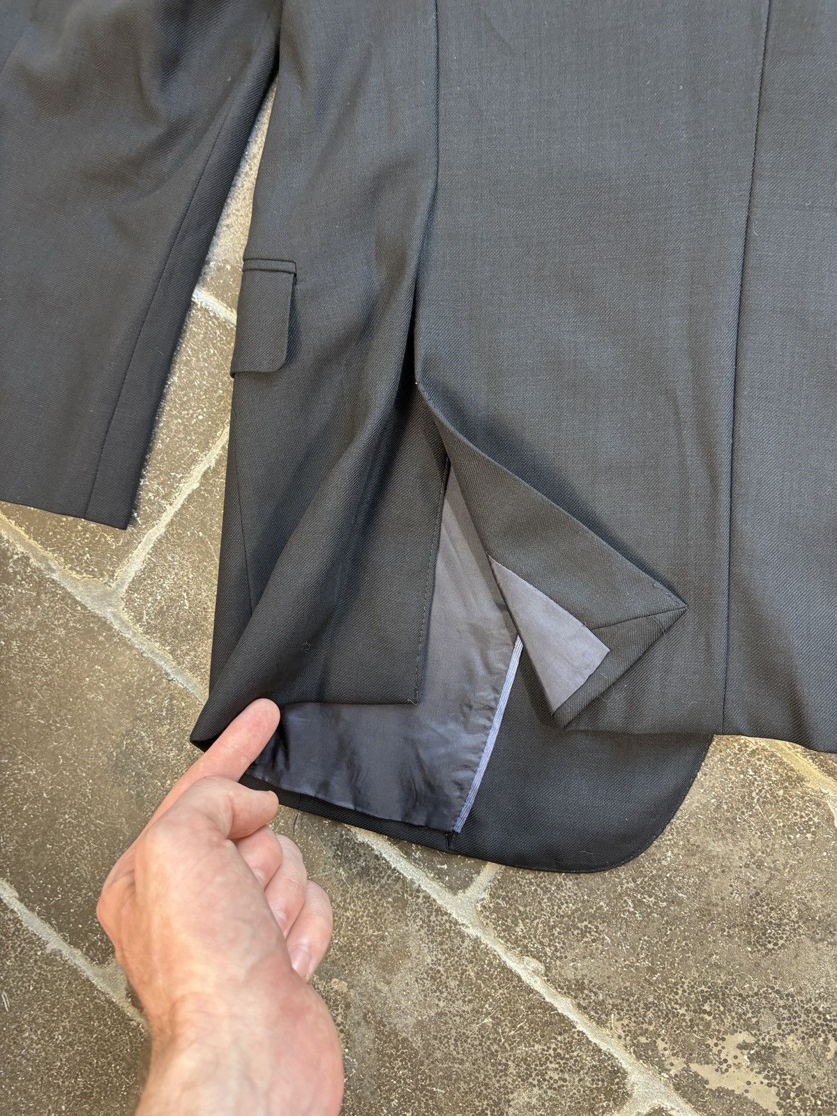Armani Collezioni Armani Suit G-Line Wool Two Piece 2pc EU 52 Trousers Jacket Size 36S - 16 Thumbnail
