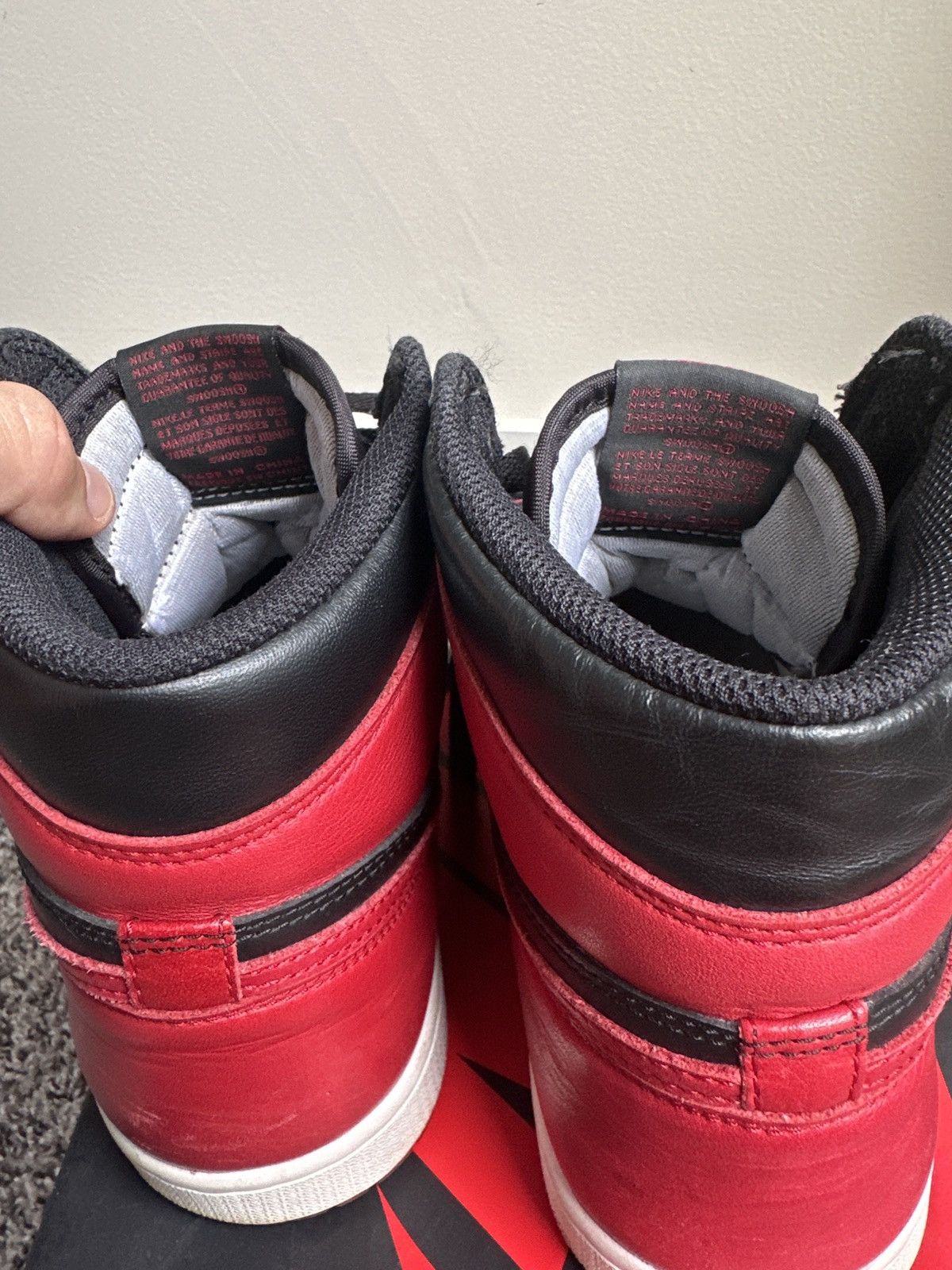 Jordan Brand Air Jordan 1 Retro “Banned 2016” Size US 11 / EU 44 - 8 Thumbnail