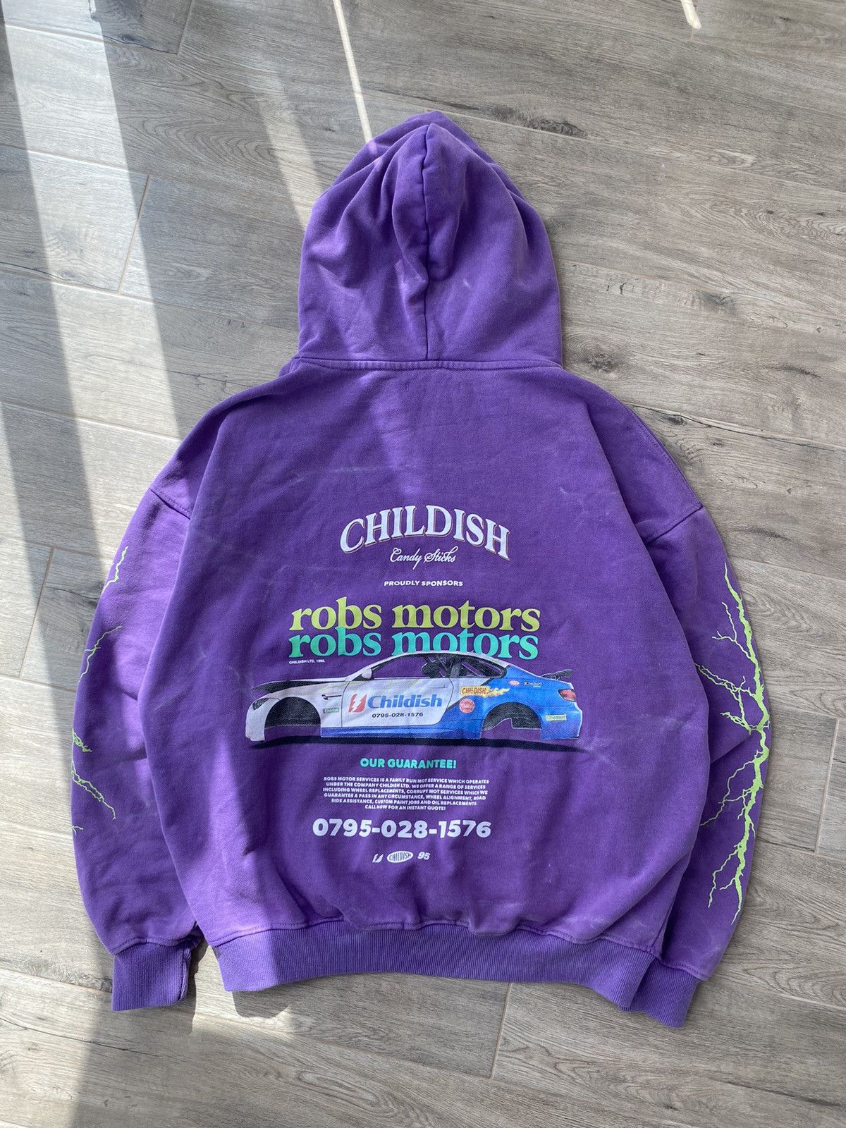 Childish vintage Distressed Hoodie