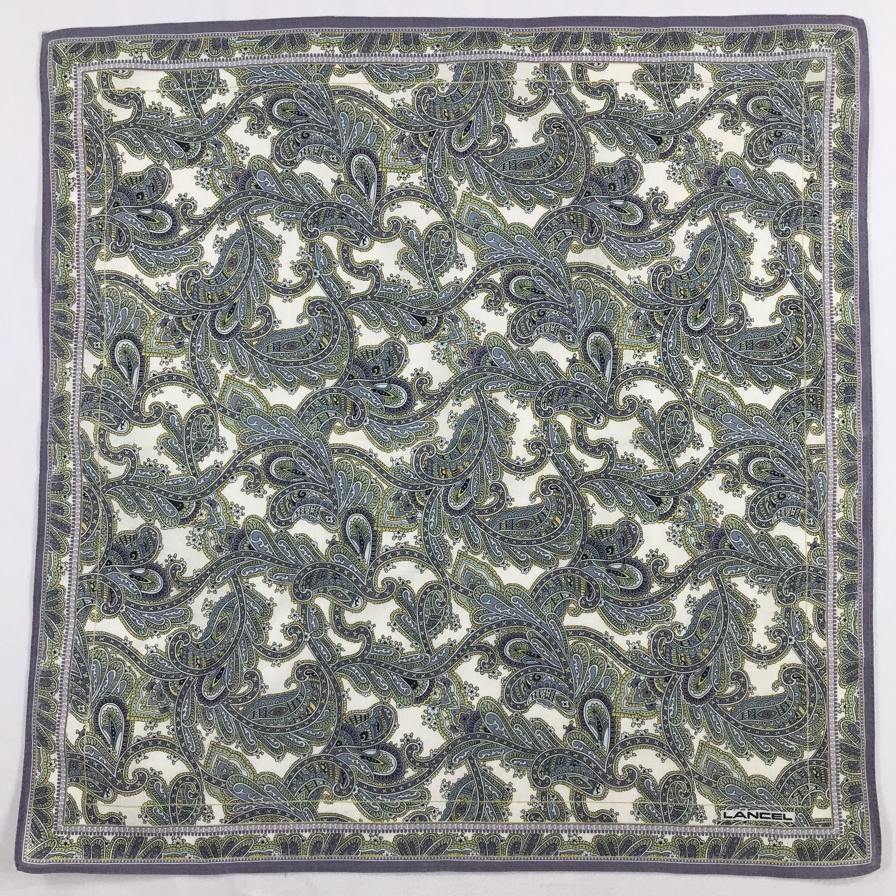 Lancel × Vintage Lancel Bandana / Handkerchief / Neckerchief - S2159 Size ONE SIZE - 1 Thumbnail