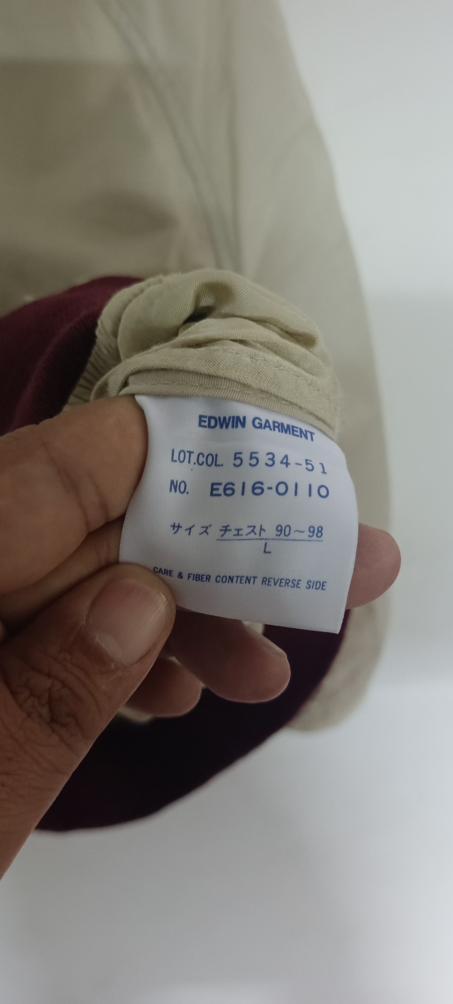 Edwin × Japanese Brand Vintage Edwin Garment Bomber Jacket Zipper Up Size US L / EU 52-54 / 3 - 9 Thumbnail